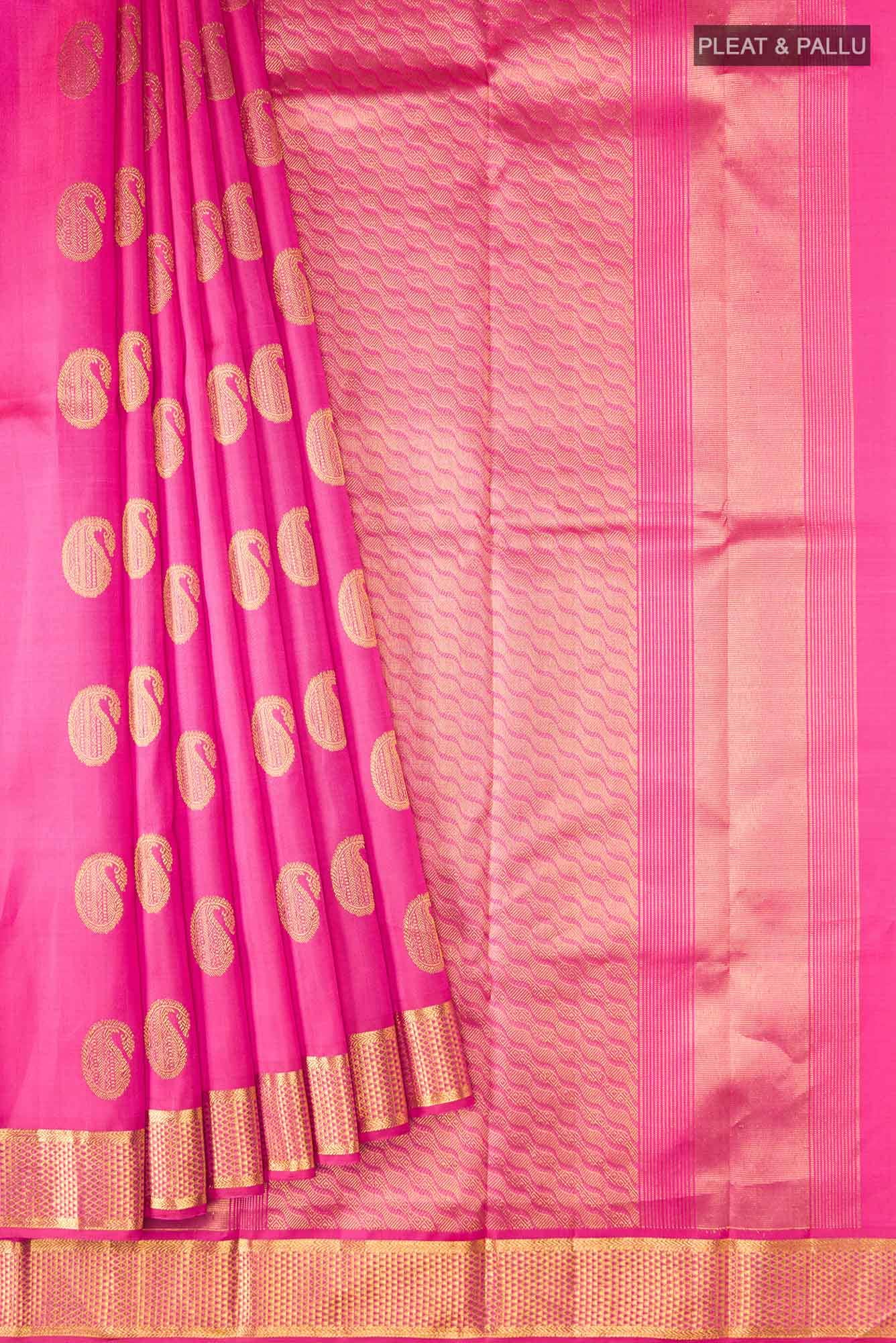 Pink Kanchipuram Silk Saree
