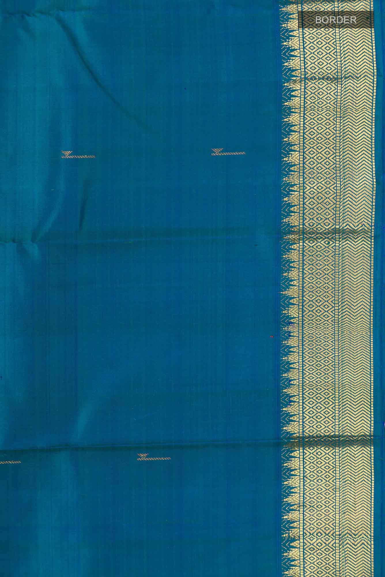 Blue Kanchipuram Silk Saree