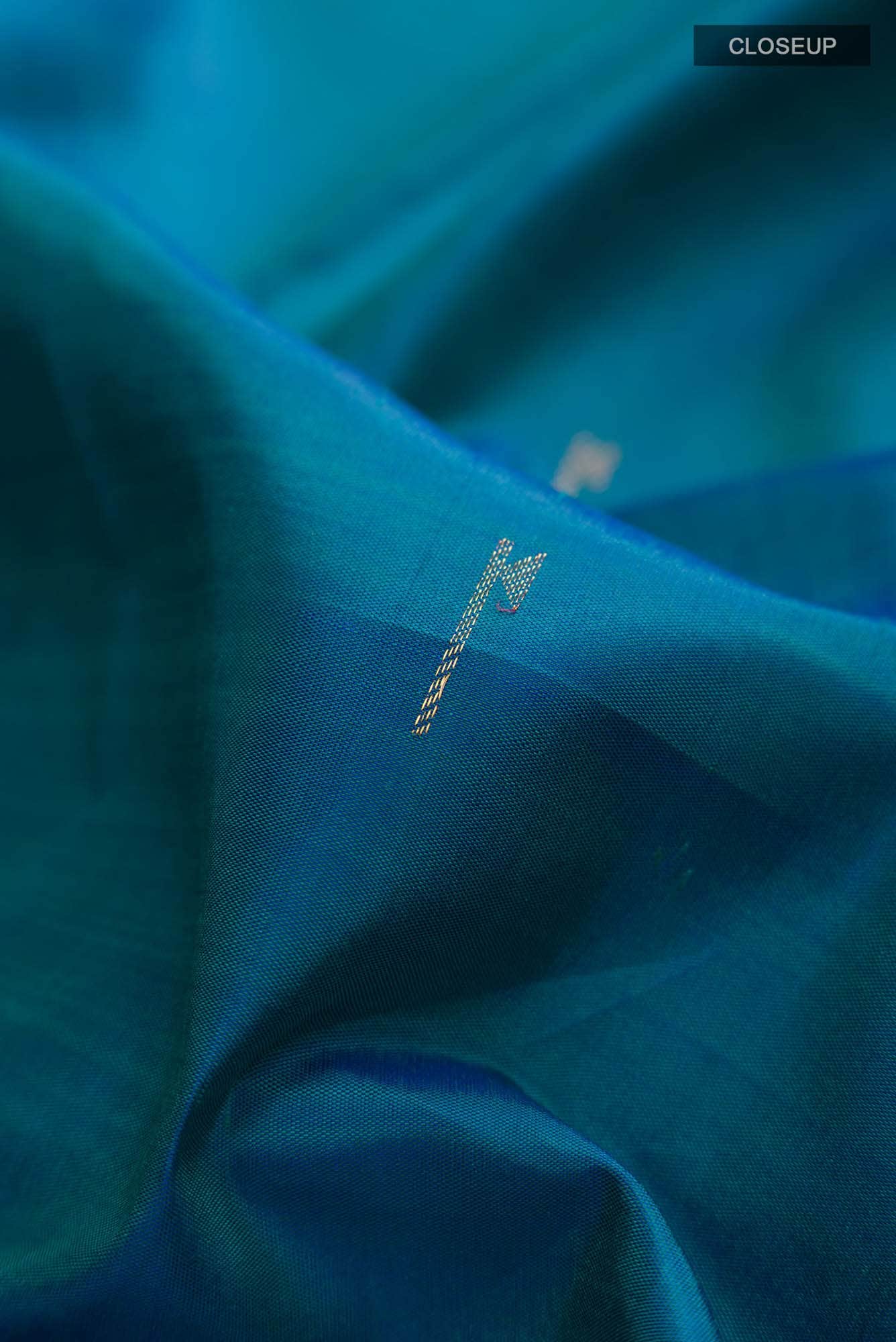 Blue Kanchipuram Silk Saree