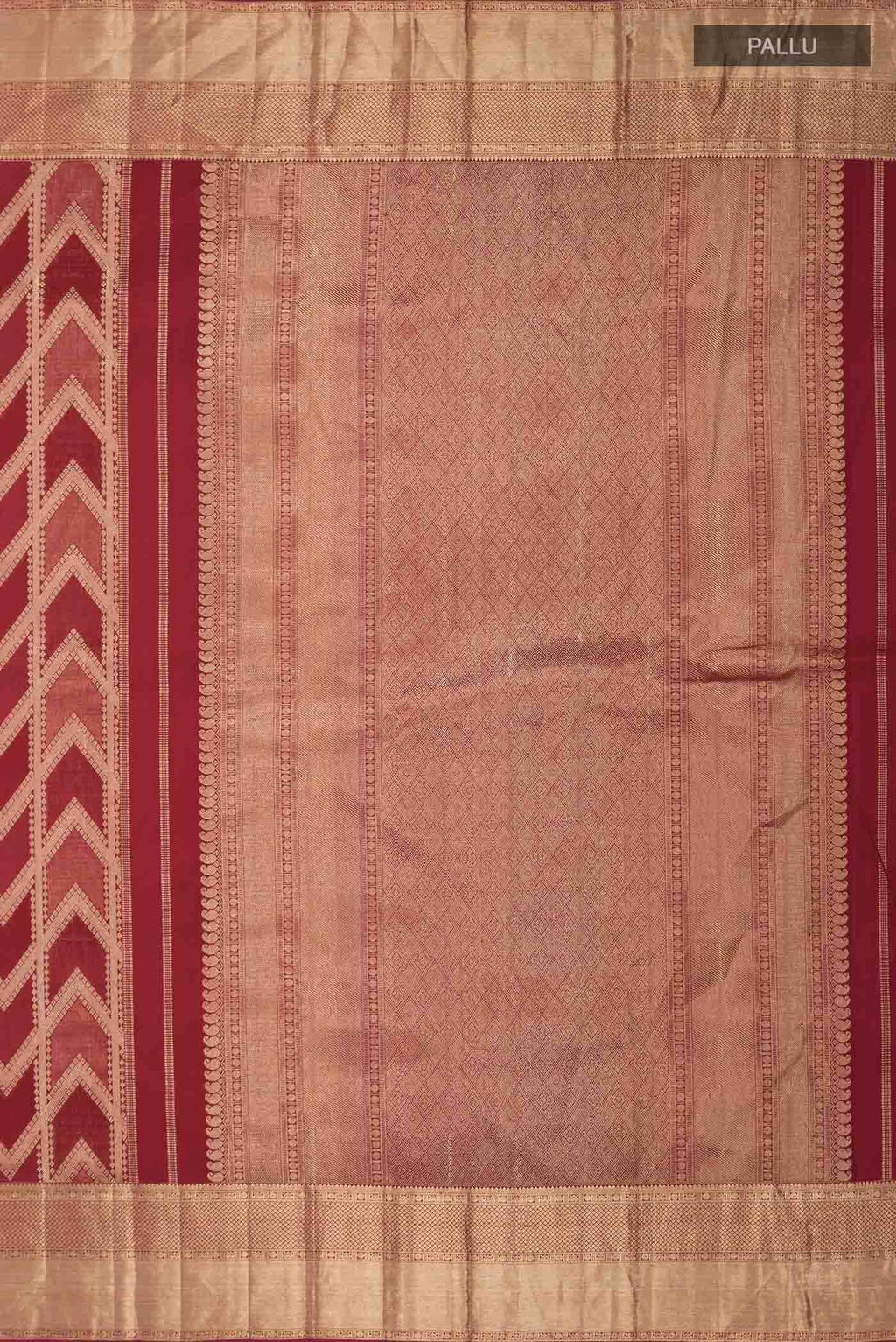 Maroon Kanchipuram Silk Saree
