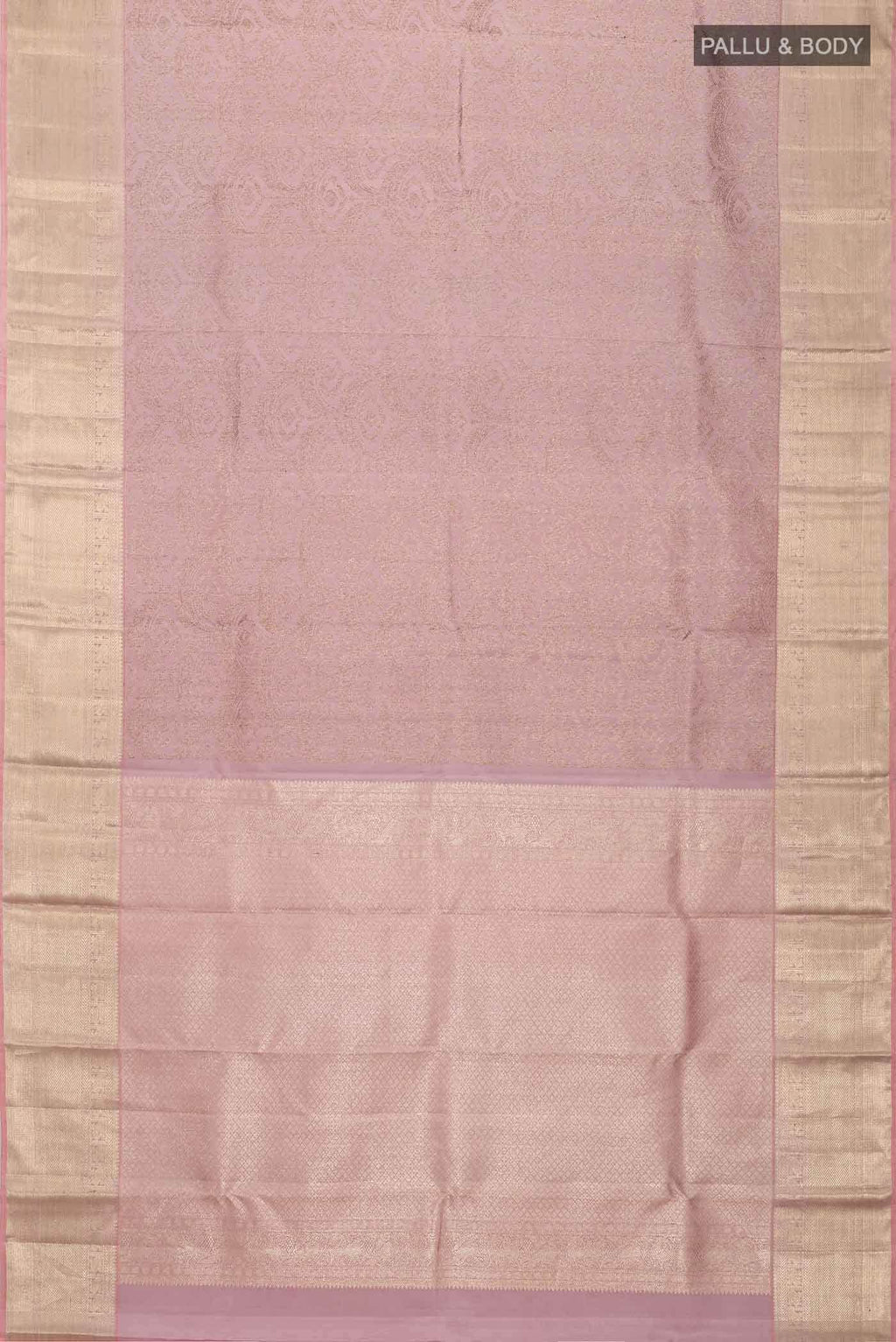 Rose Gold Kanchipuram Silk Saree