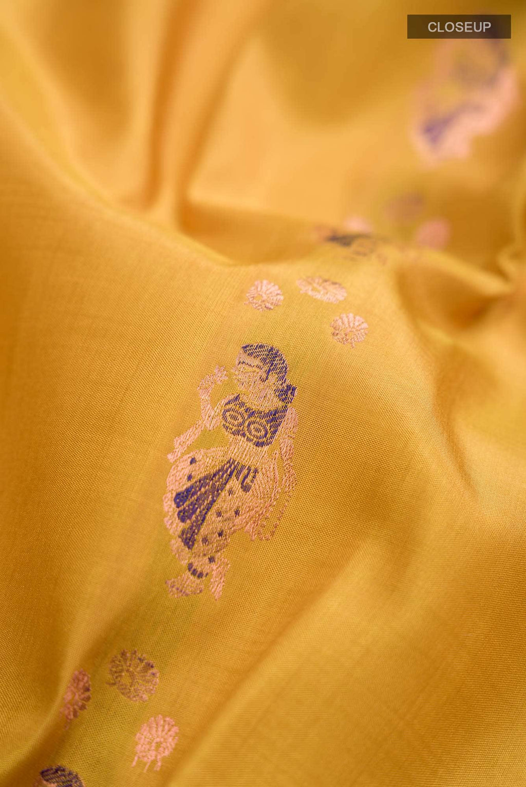 Mustard Baluchari Silk Saree