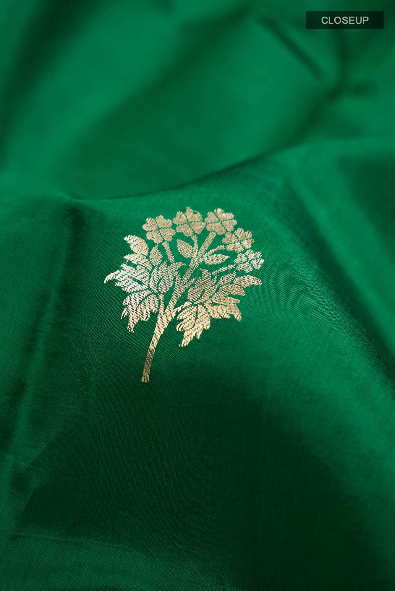 Green Banarasi Silk Saree