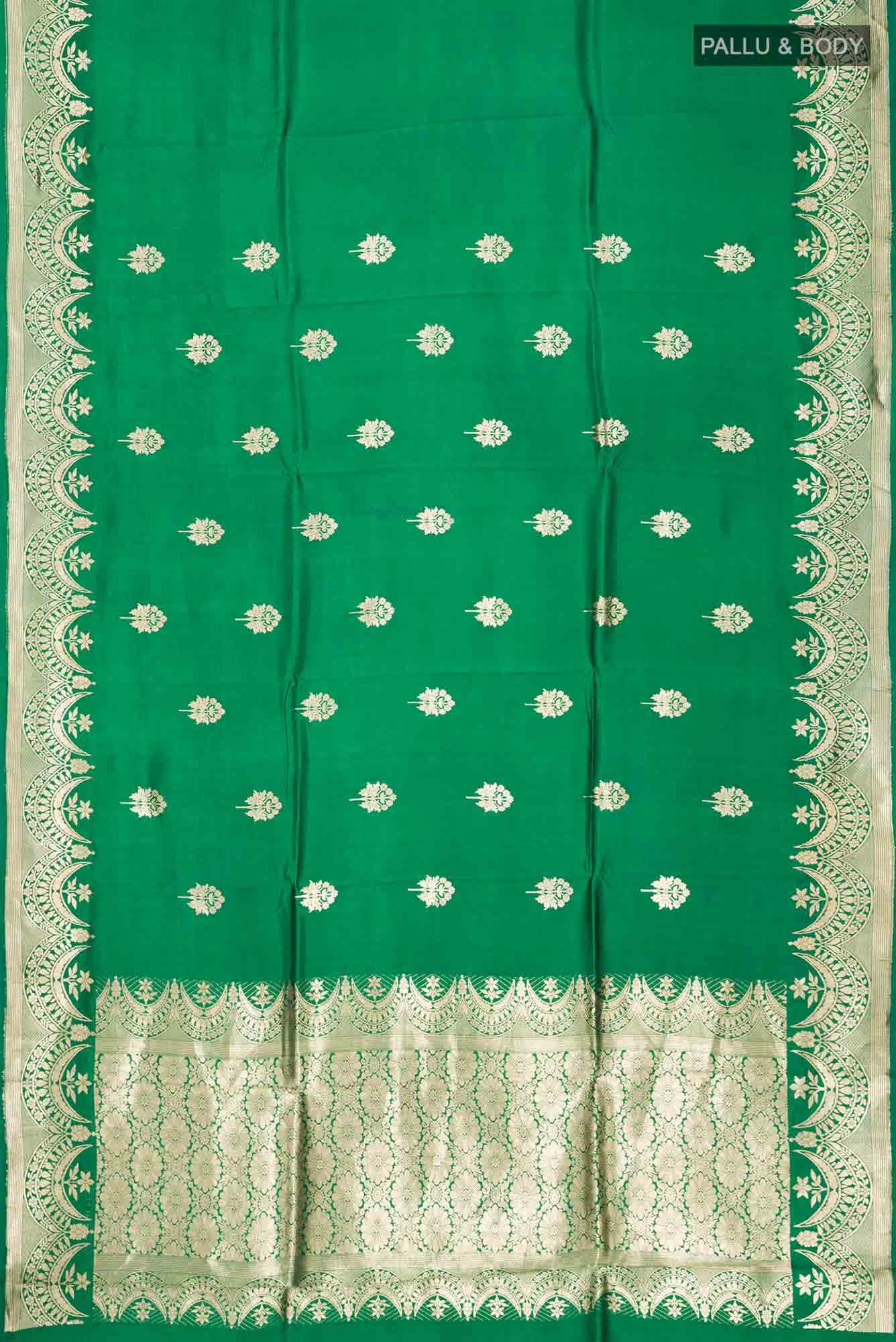 Green Banarasi Silk Saree