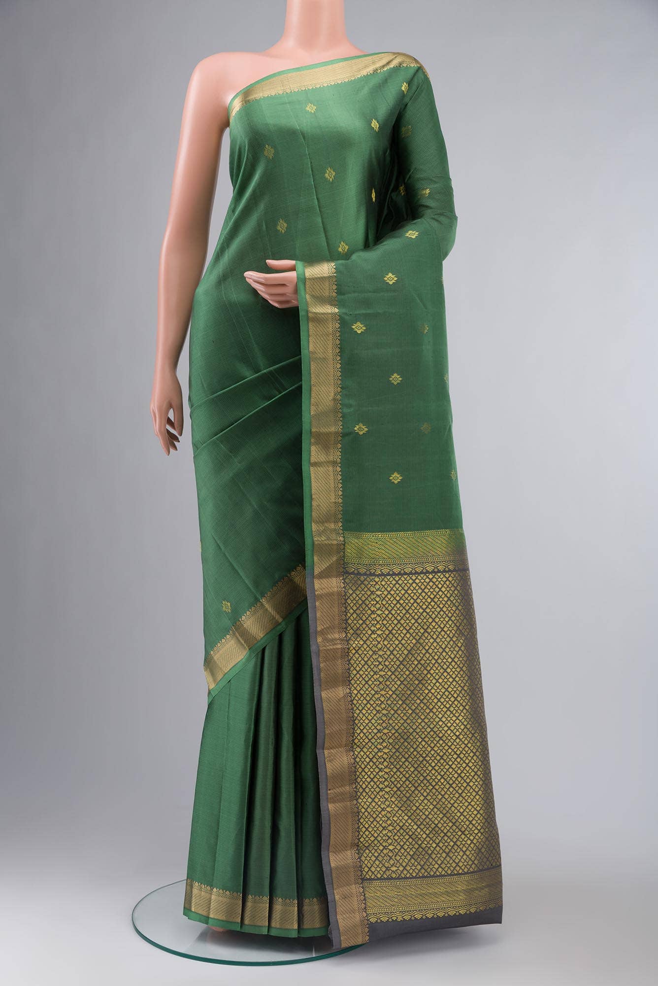 Green Kanchipuram Silk Saree