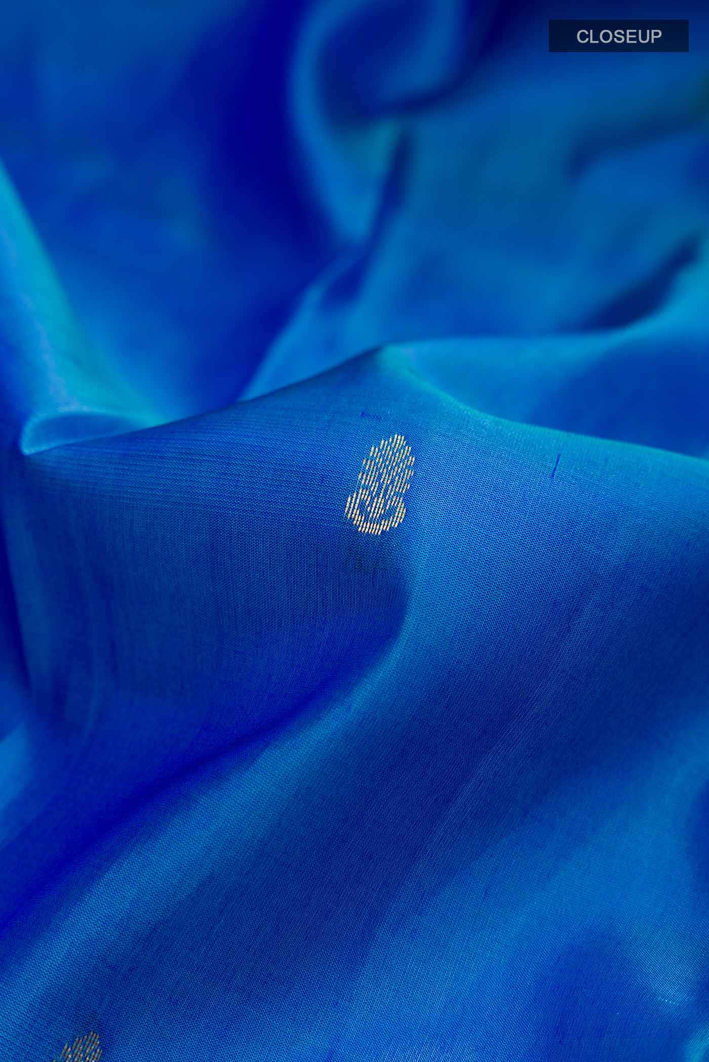 Blue Kanchipuram Silk Saree