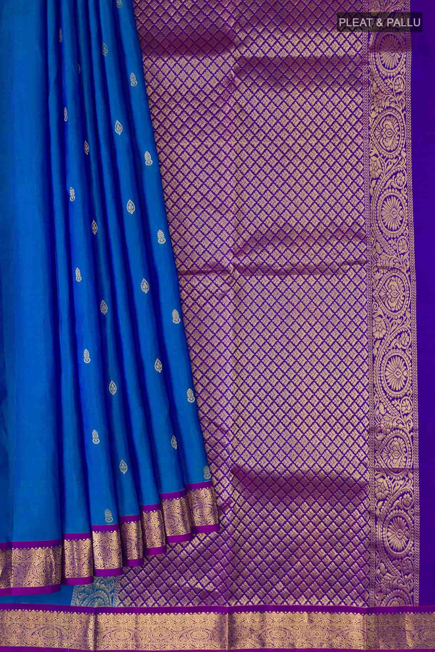 Blue Kanchipuram Silk Saree