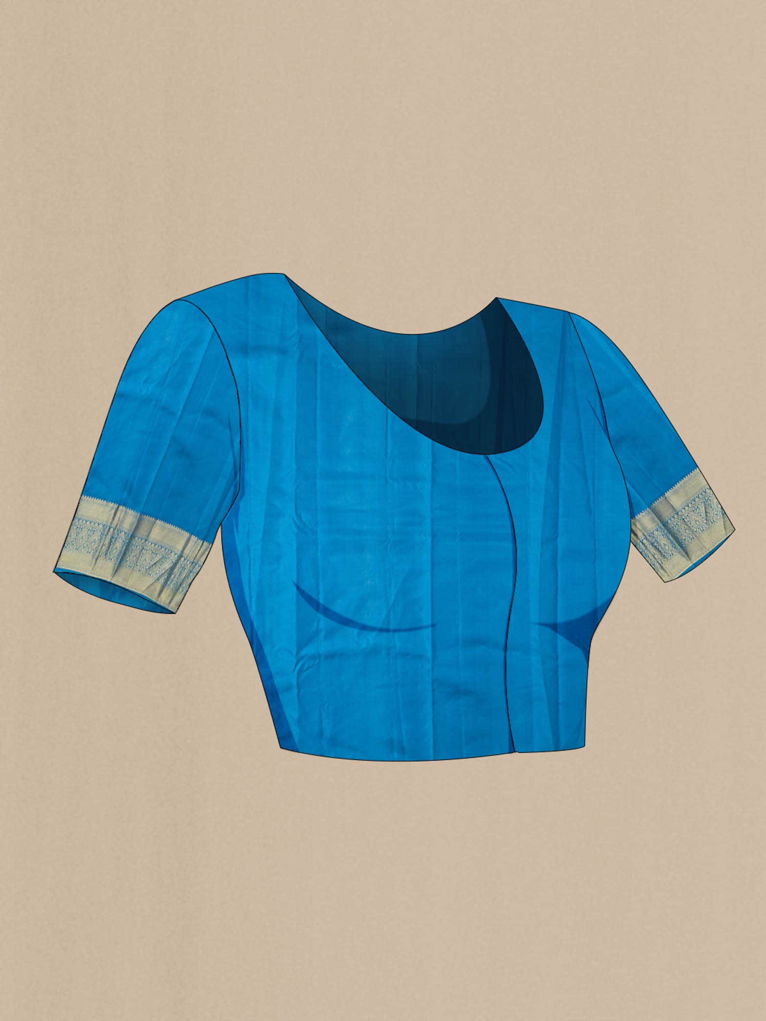 Blue Kanchipuram Silk Saree