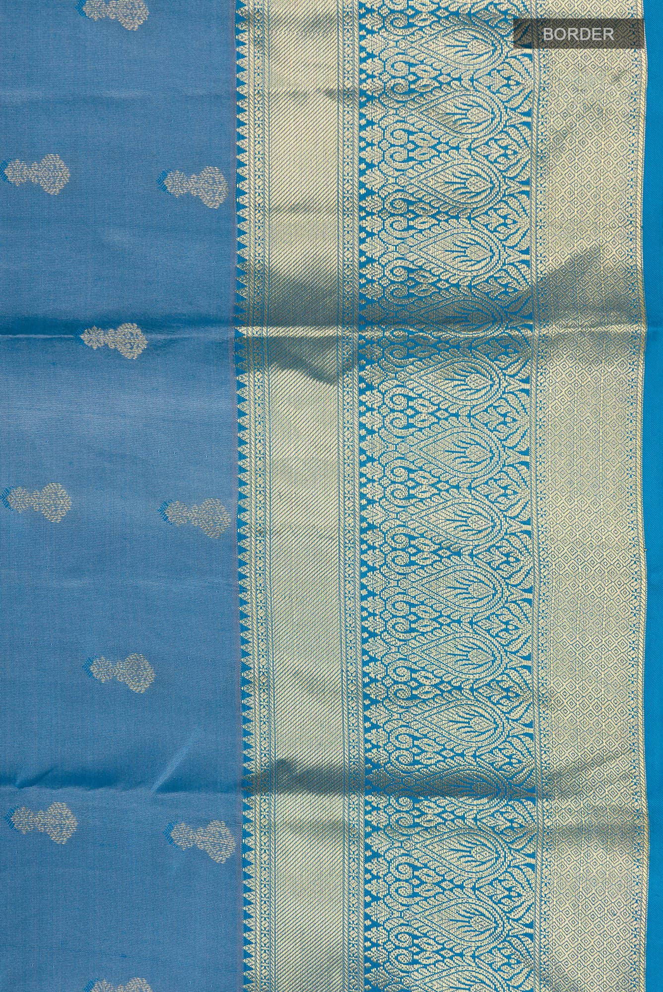 Blue Kanchipuram Silk Saree