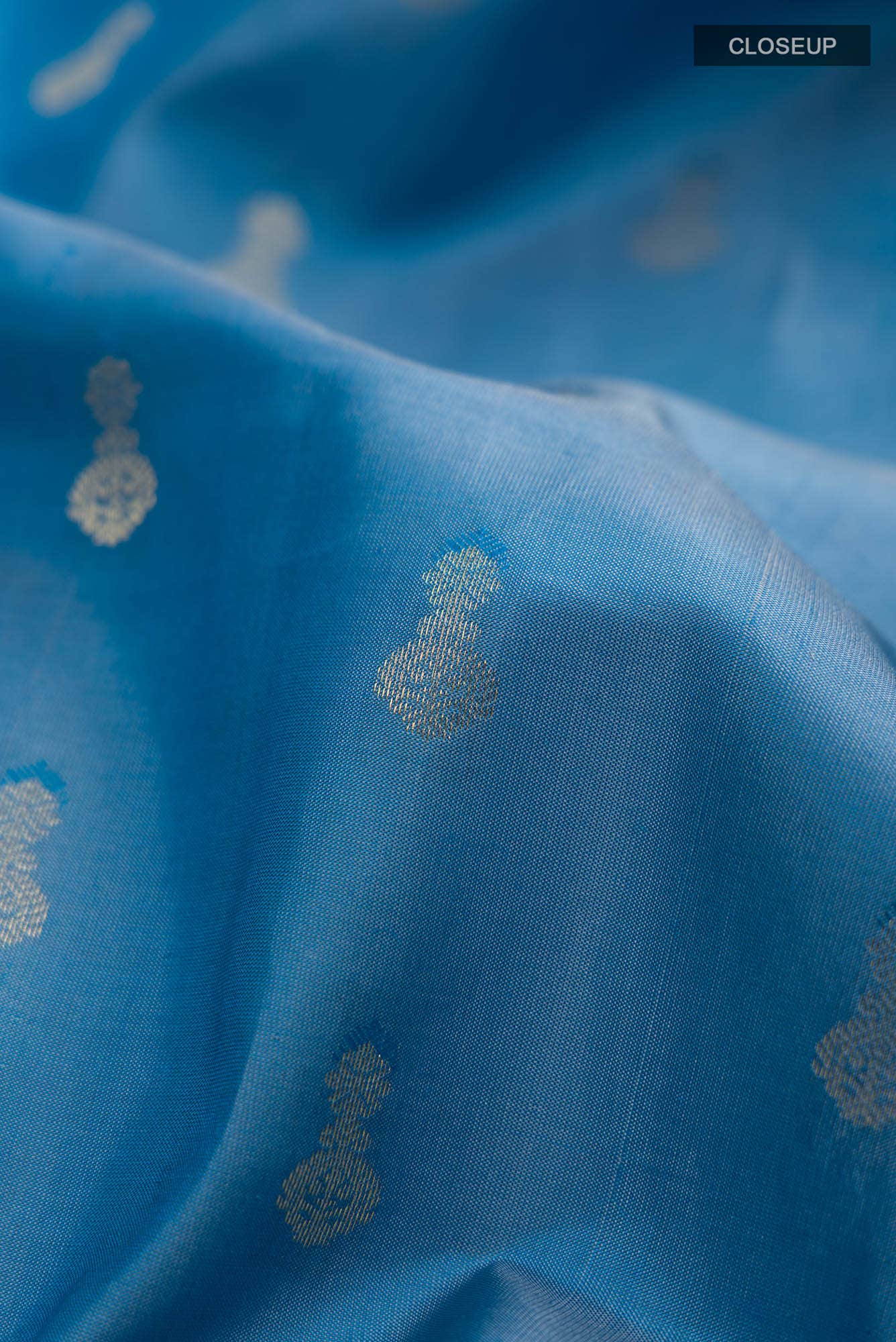 Blue Kanchipuram Silk Saree