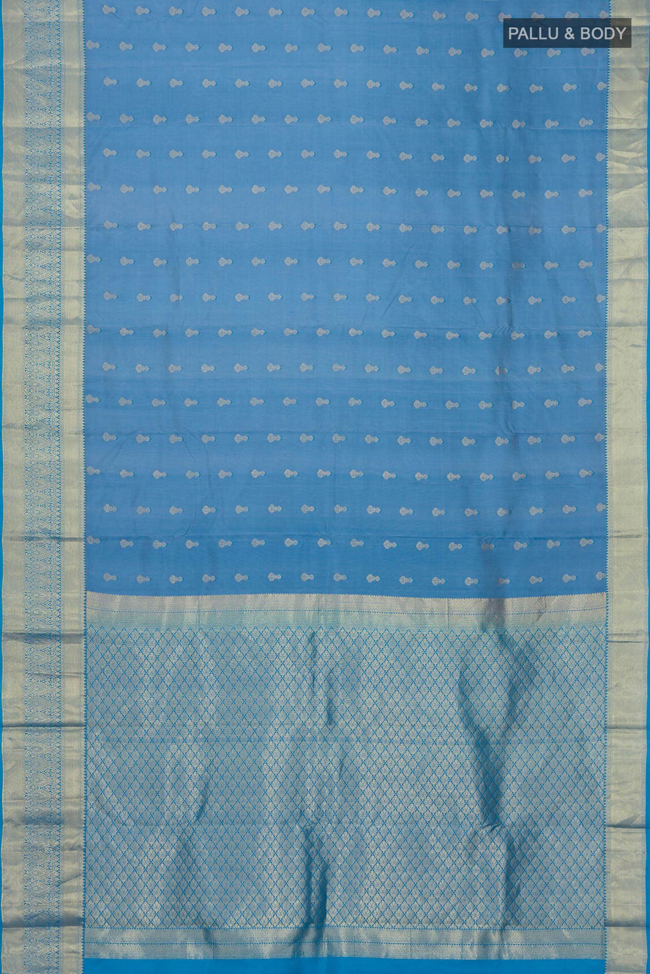 Blue Kanchipuram Silk Saree