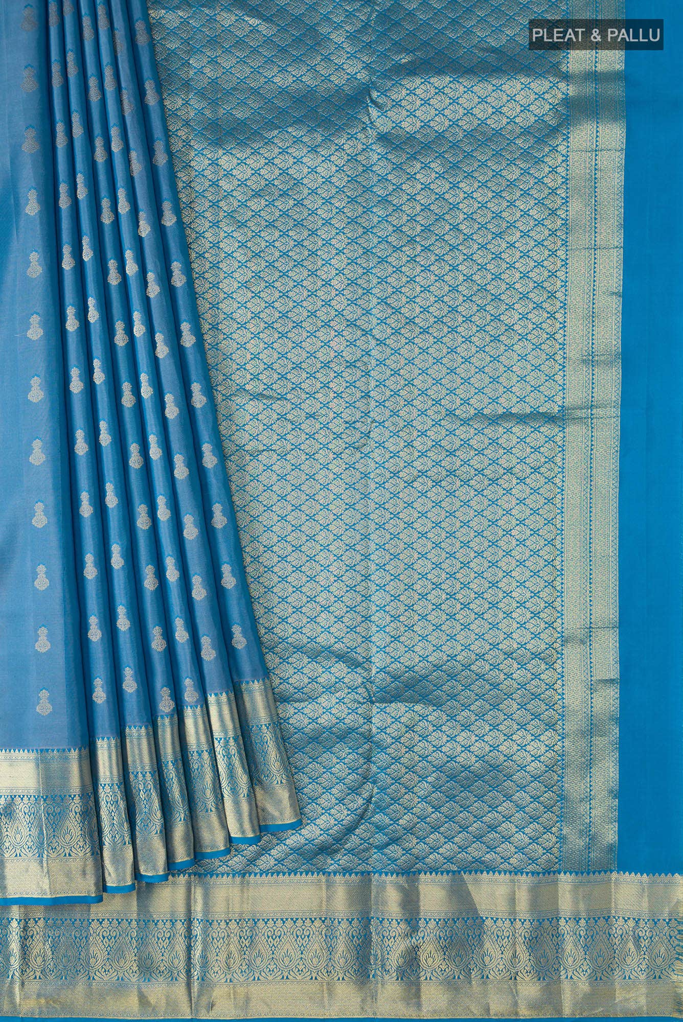 Blue Kanchipuram Silk Saree