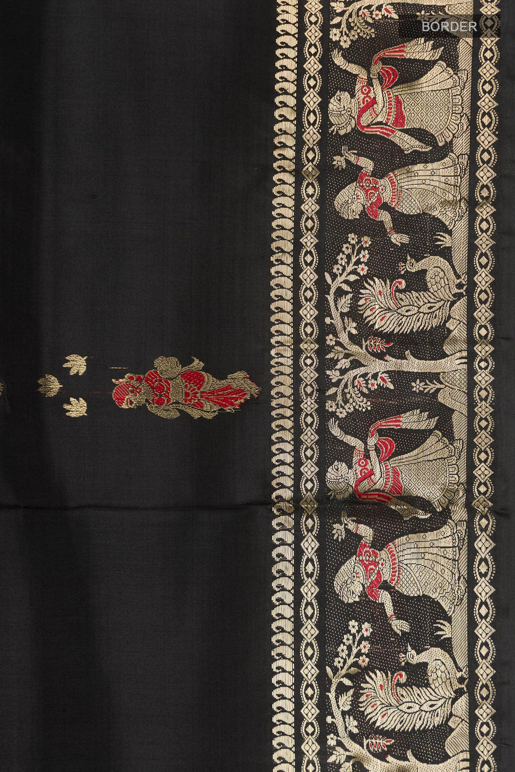 Black Baluchari Silk Saree