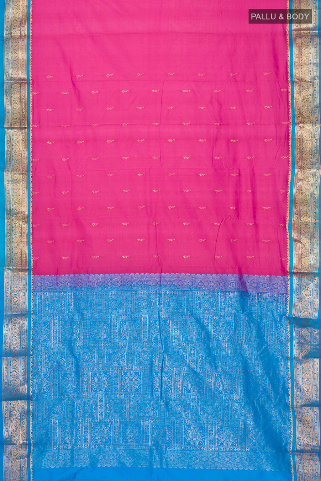 Pink Bangalore Silk Saree