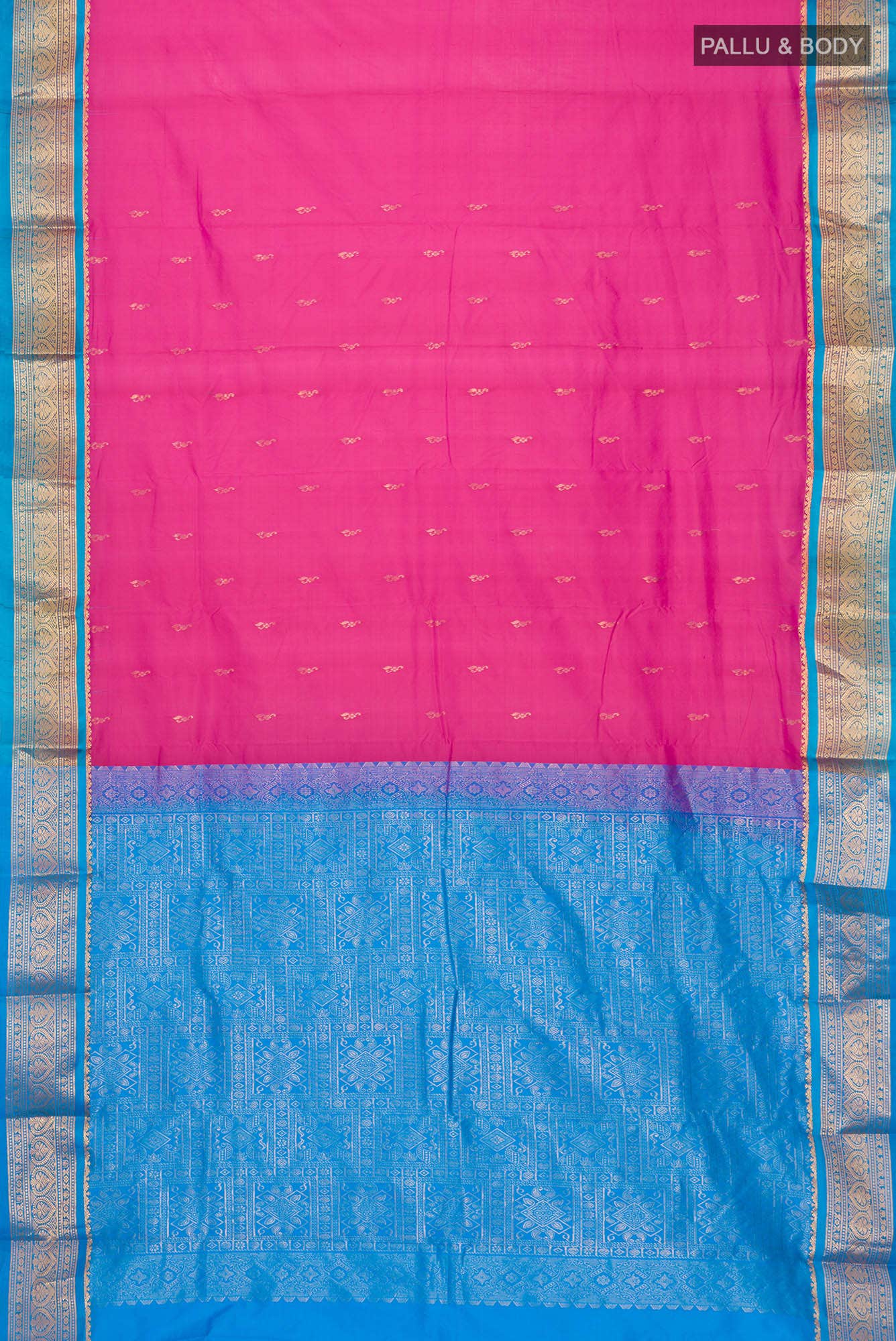 Pink Bangalore Silk Saree
