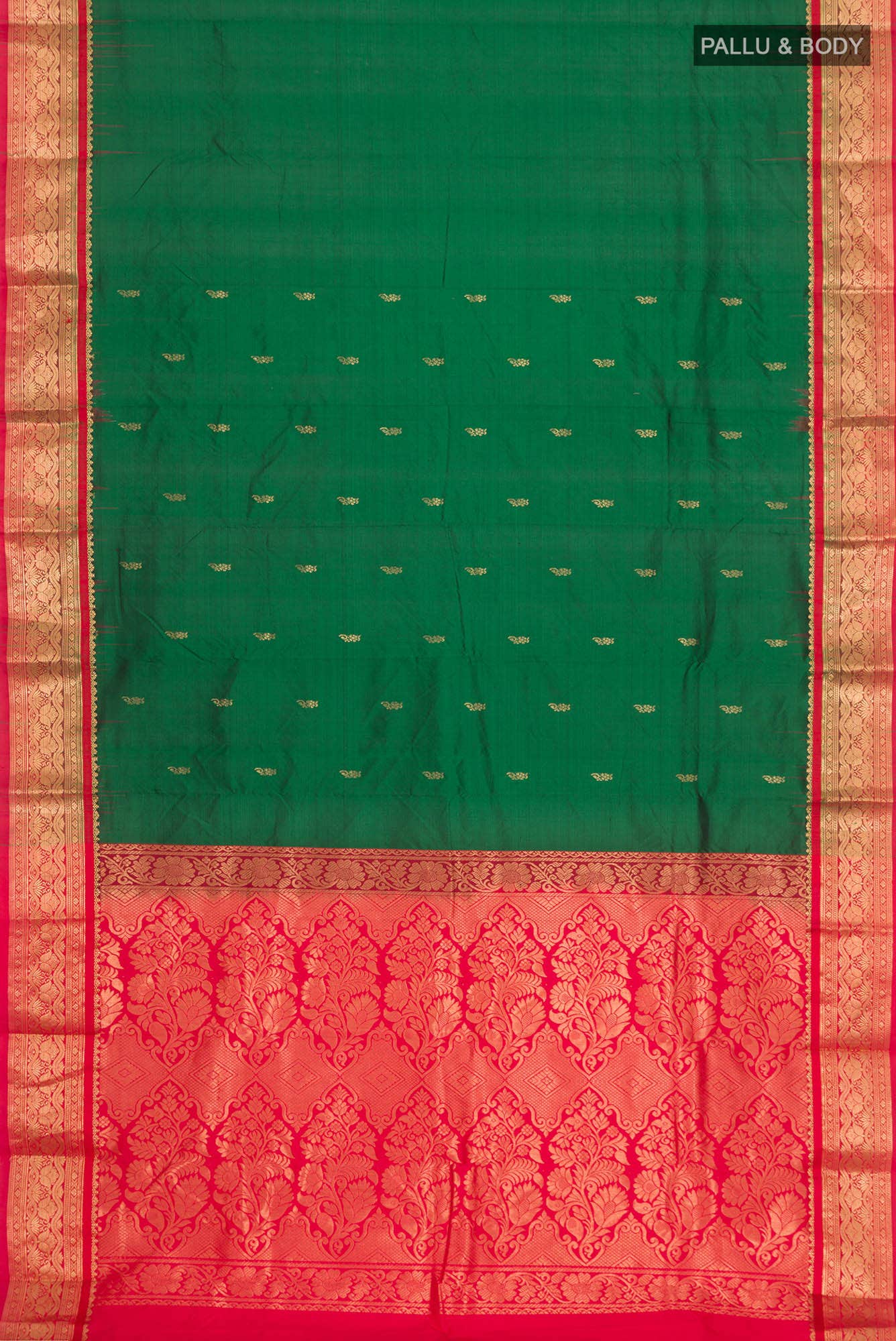 Green Bangalore Silk Saree