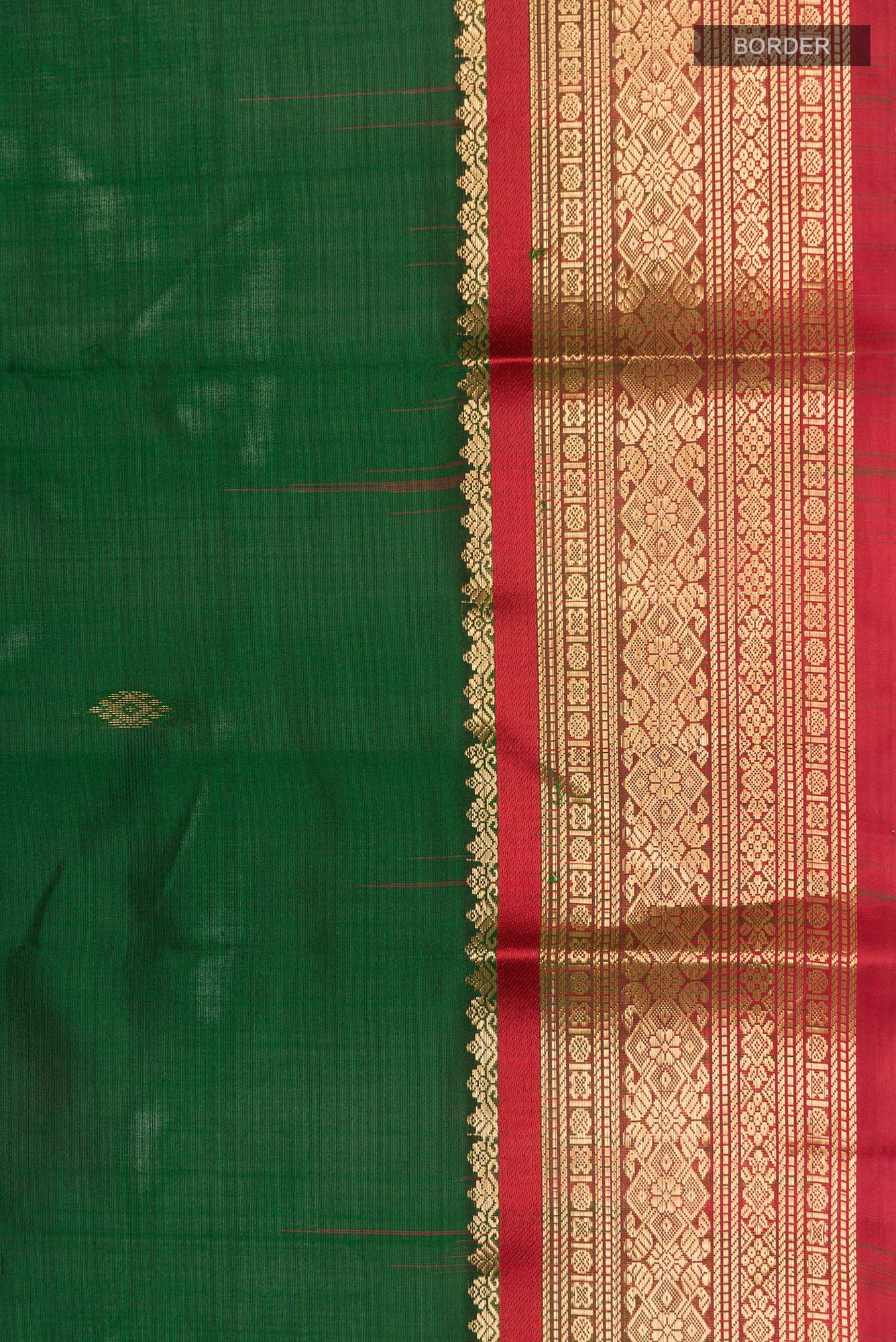 Green Bangalore Silk Saree