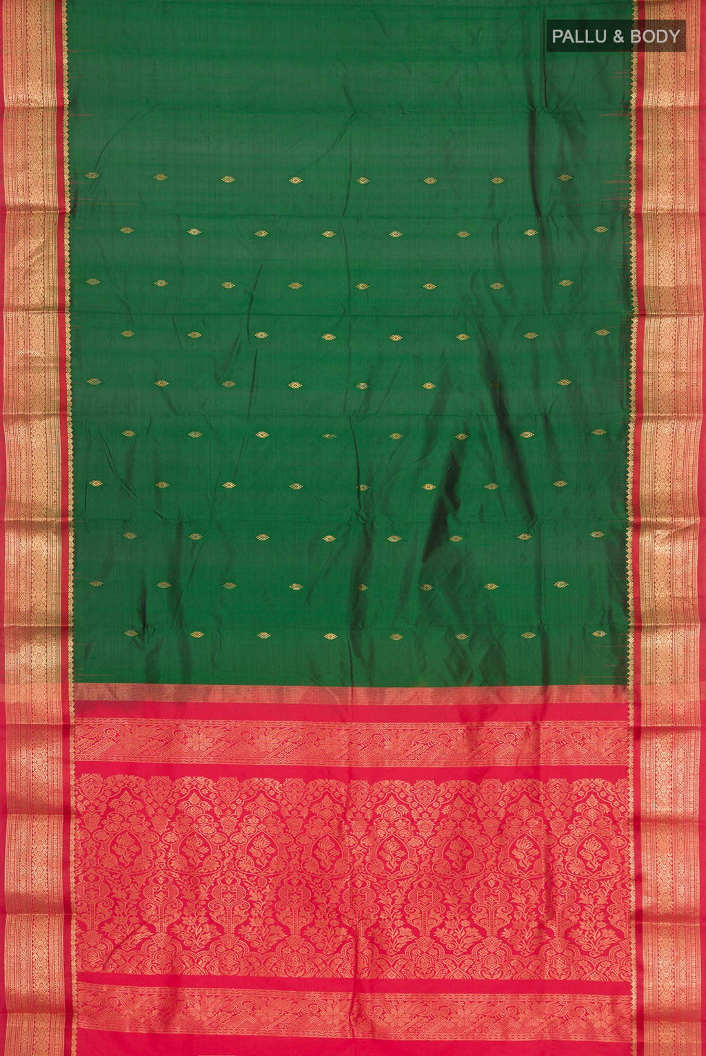 Green Bangalore Silk Saree
