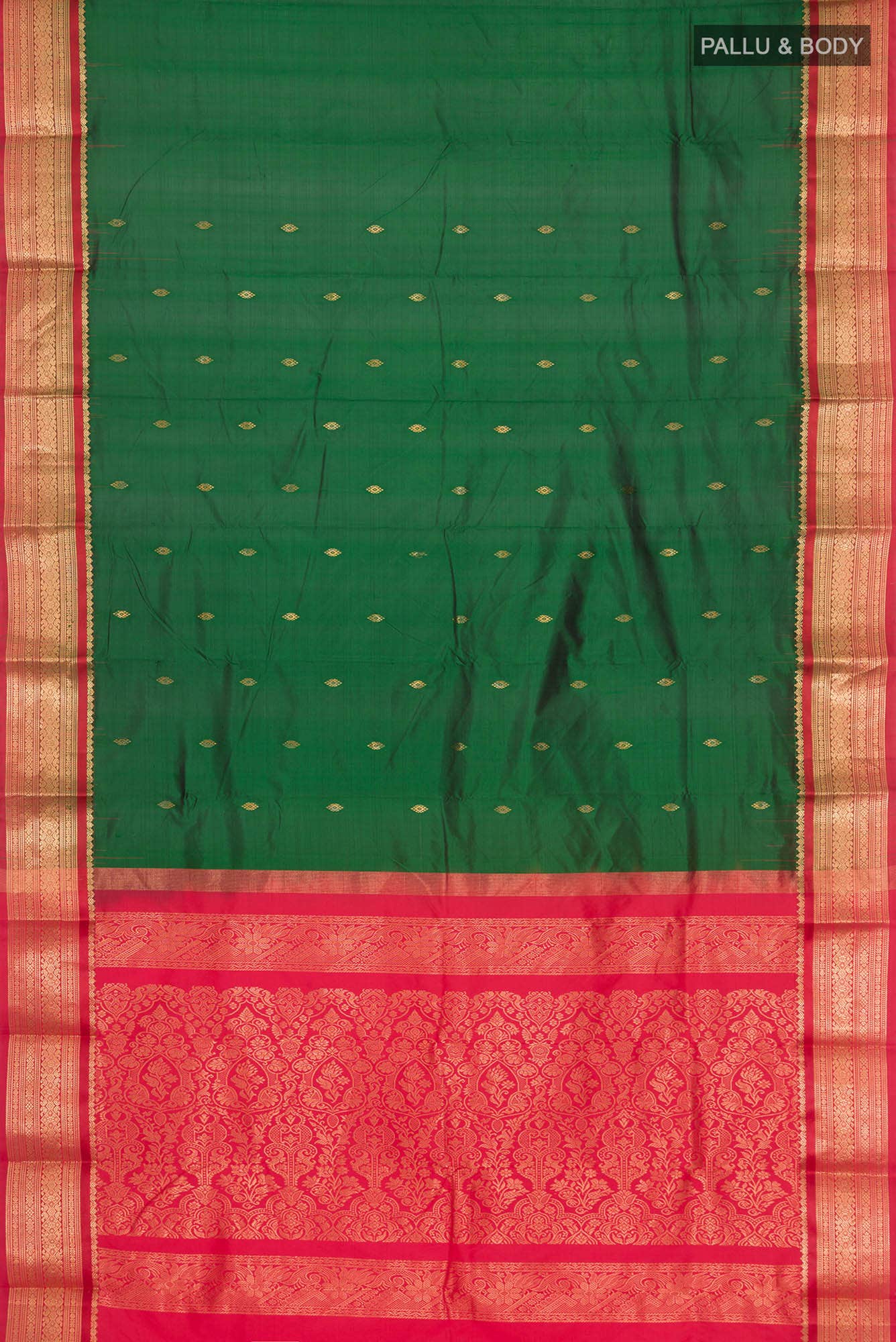 Green Bangalore Silk Saree