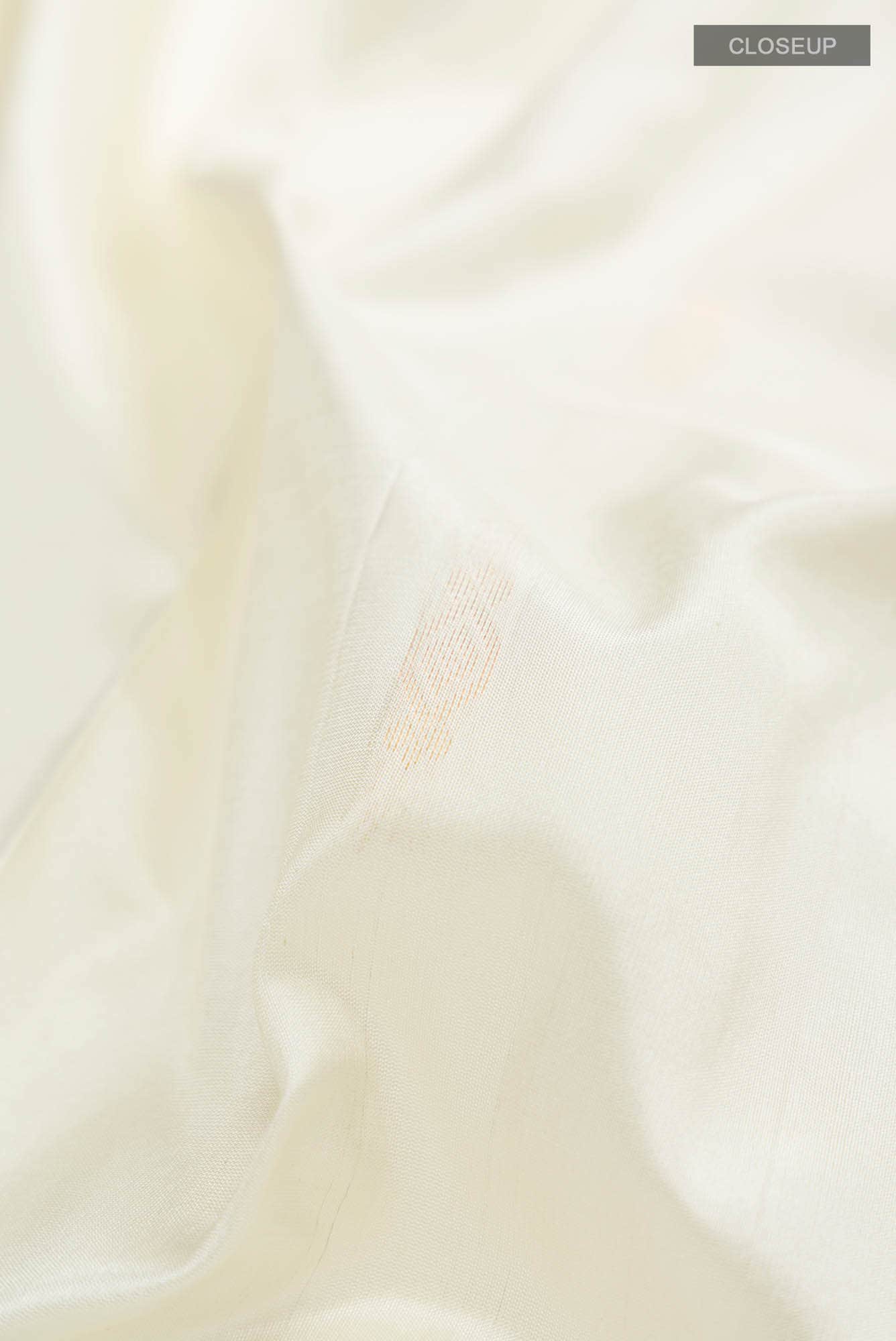 Cream Bangalore Silk Saree