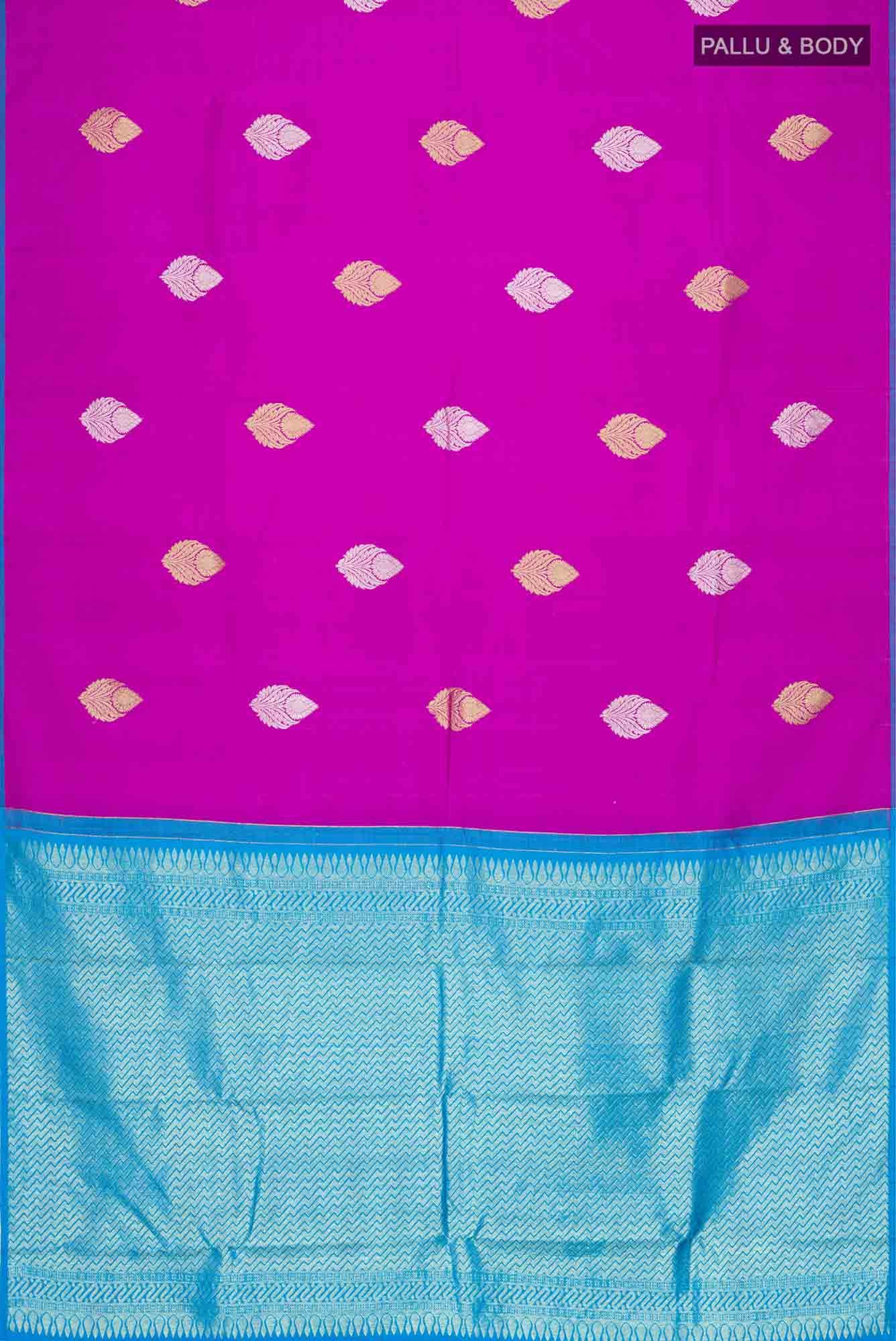 Magenta Kanchipuram Silk Saree