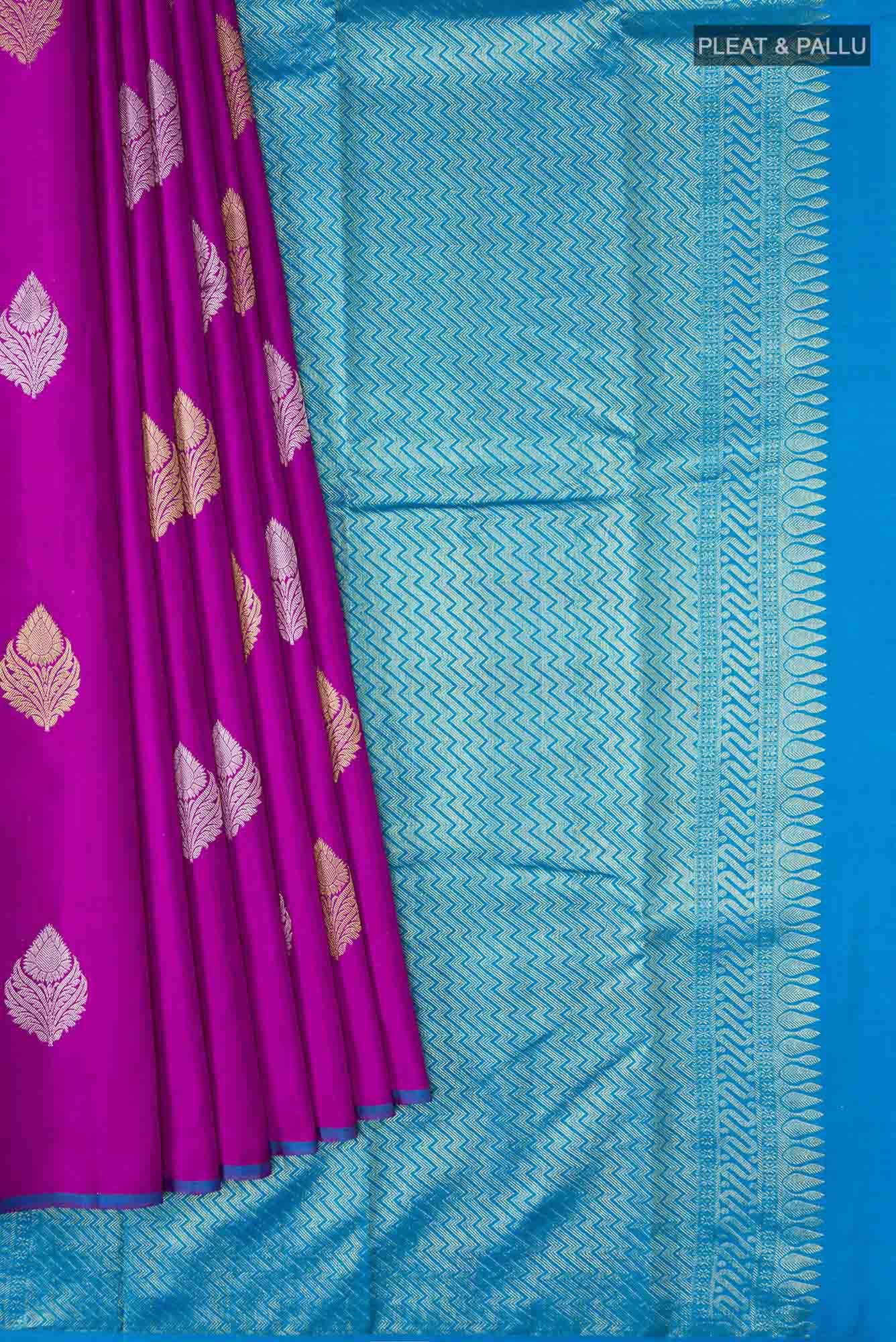 Magenta Kanchipuram Silk Saree