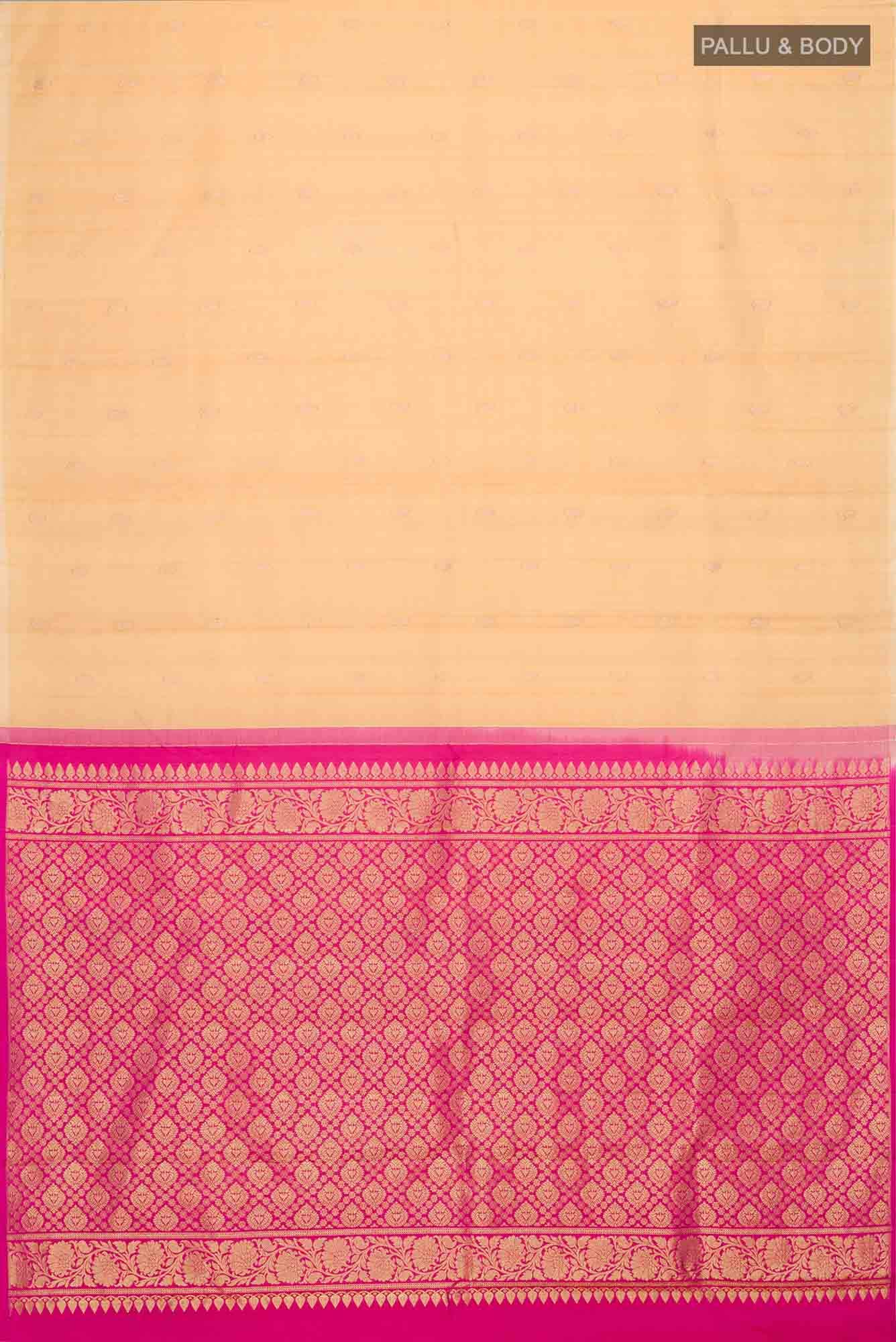 Sandal Kanchipuram Silk Saree