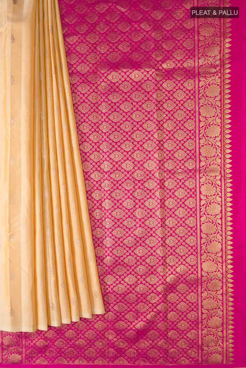 Sandal Kanchipuram Silk Saree