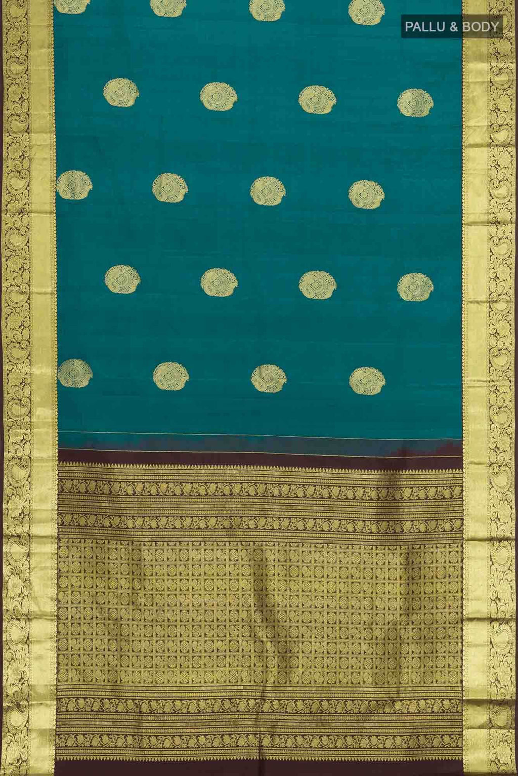 Blue Kanchipuram Silk Saree