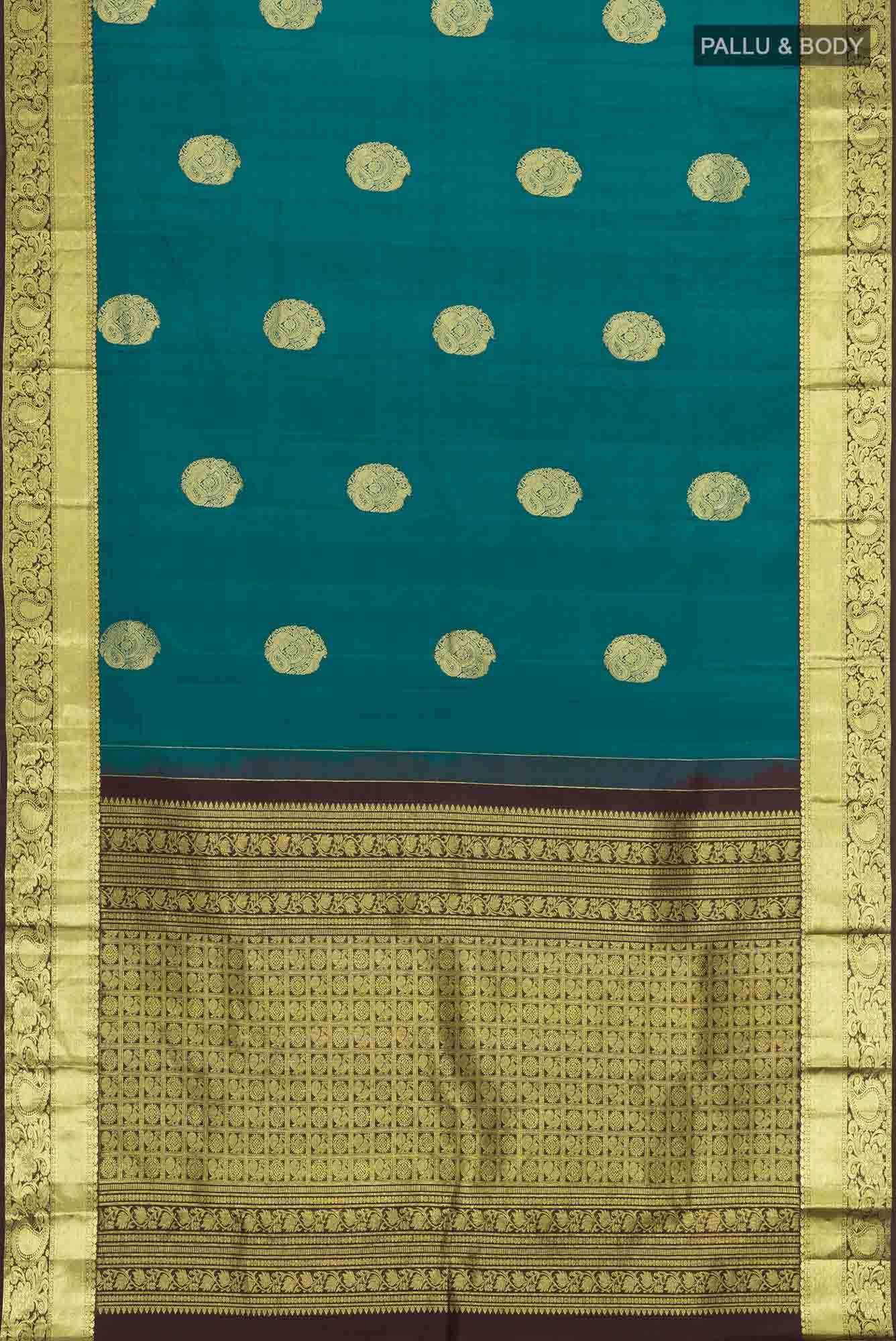 Blue Kanchipuram Silk Saree