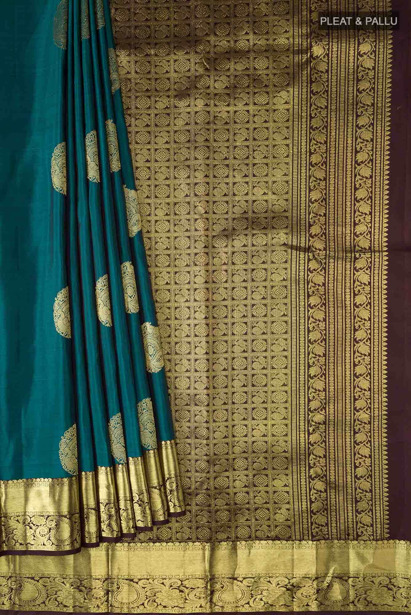 Blue Kanchipuram Silk Saree