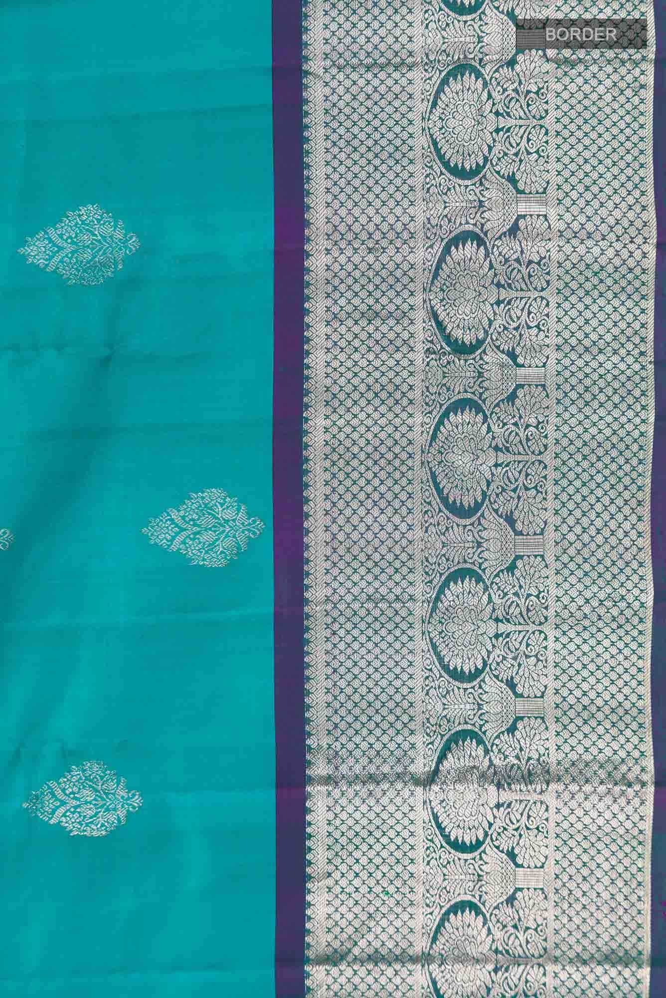 Blue Kanchipuram Silk Saree