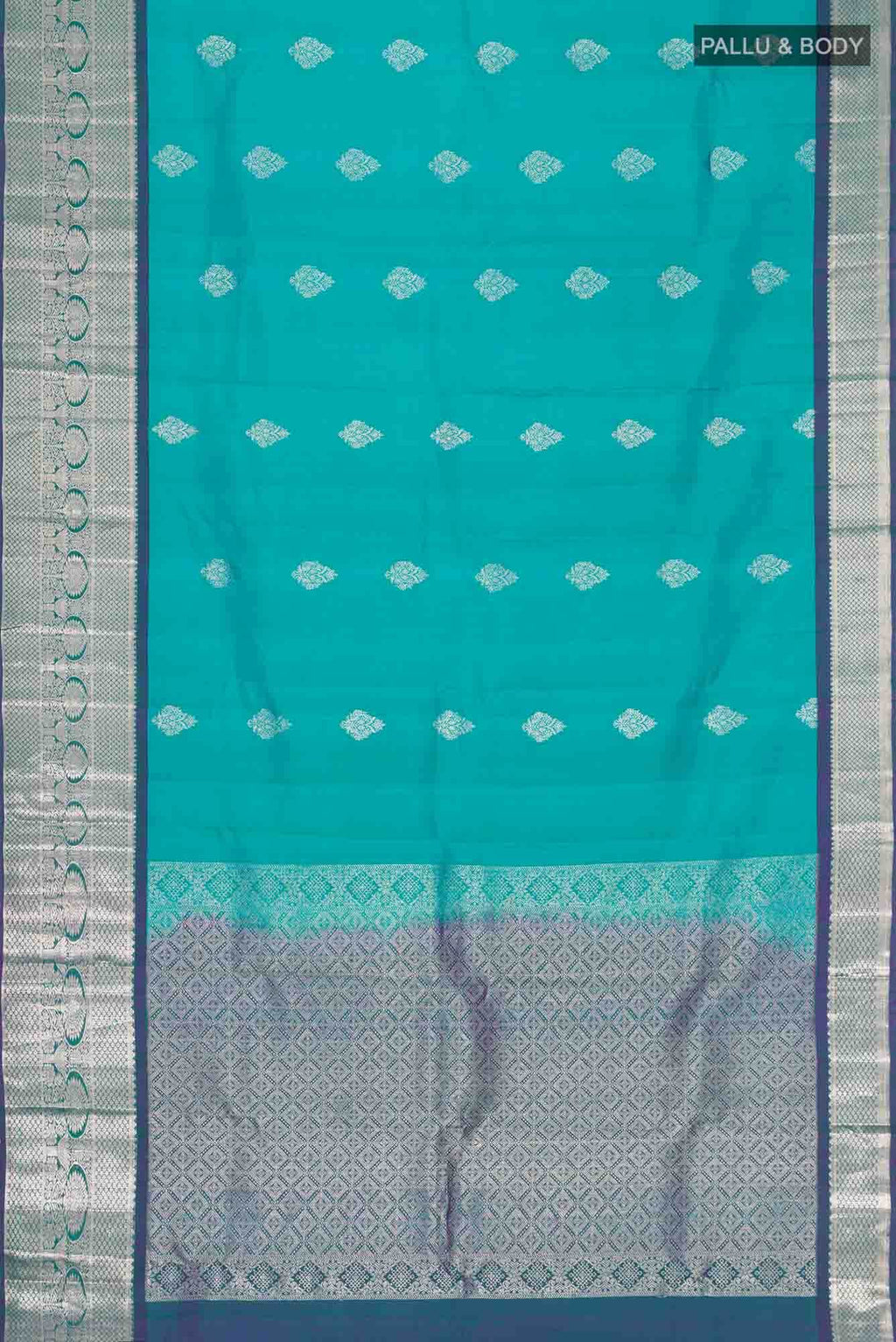 Blue Kanchipuram Silk Saree