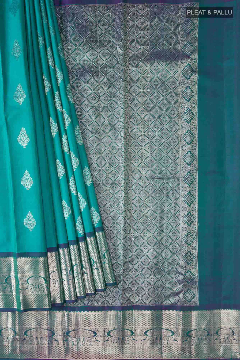 Blue Kanchipuram Silk Saree