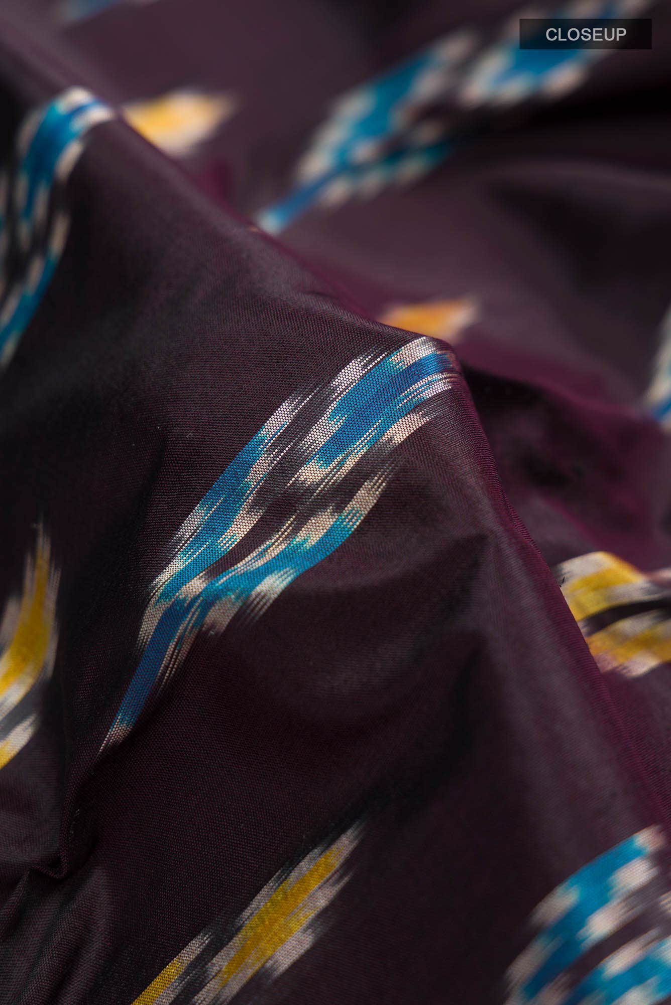 Brown Pochampally Silk Saree