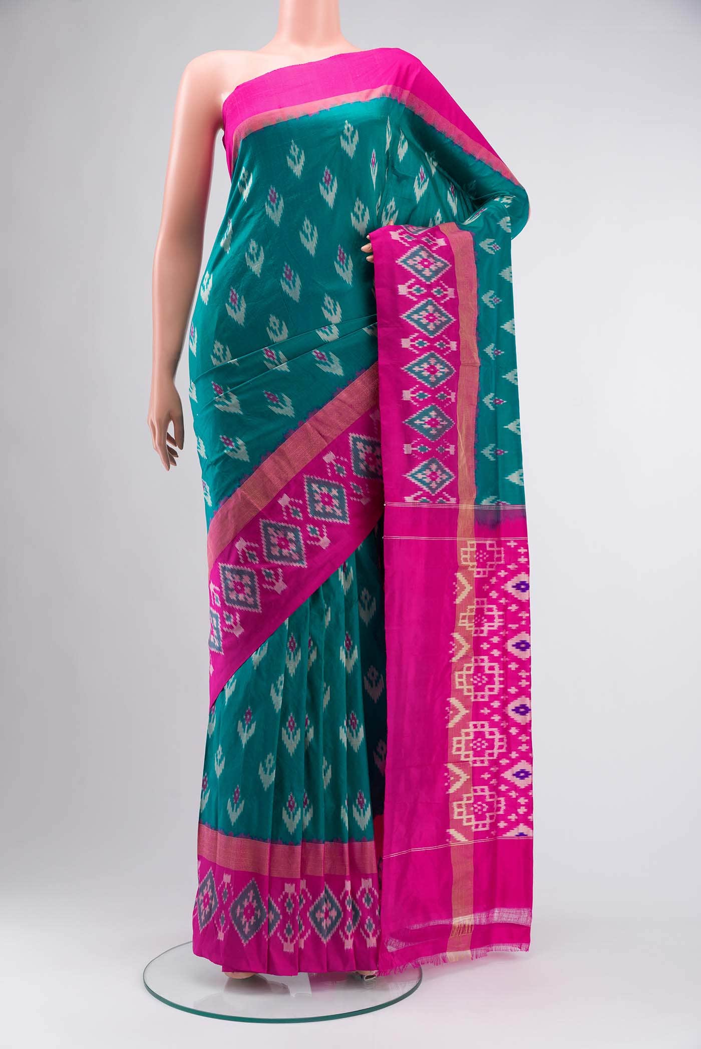 Green Pochampally Silk Saree