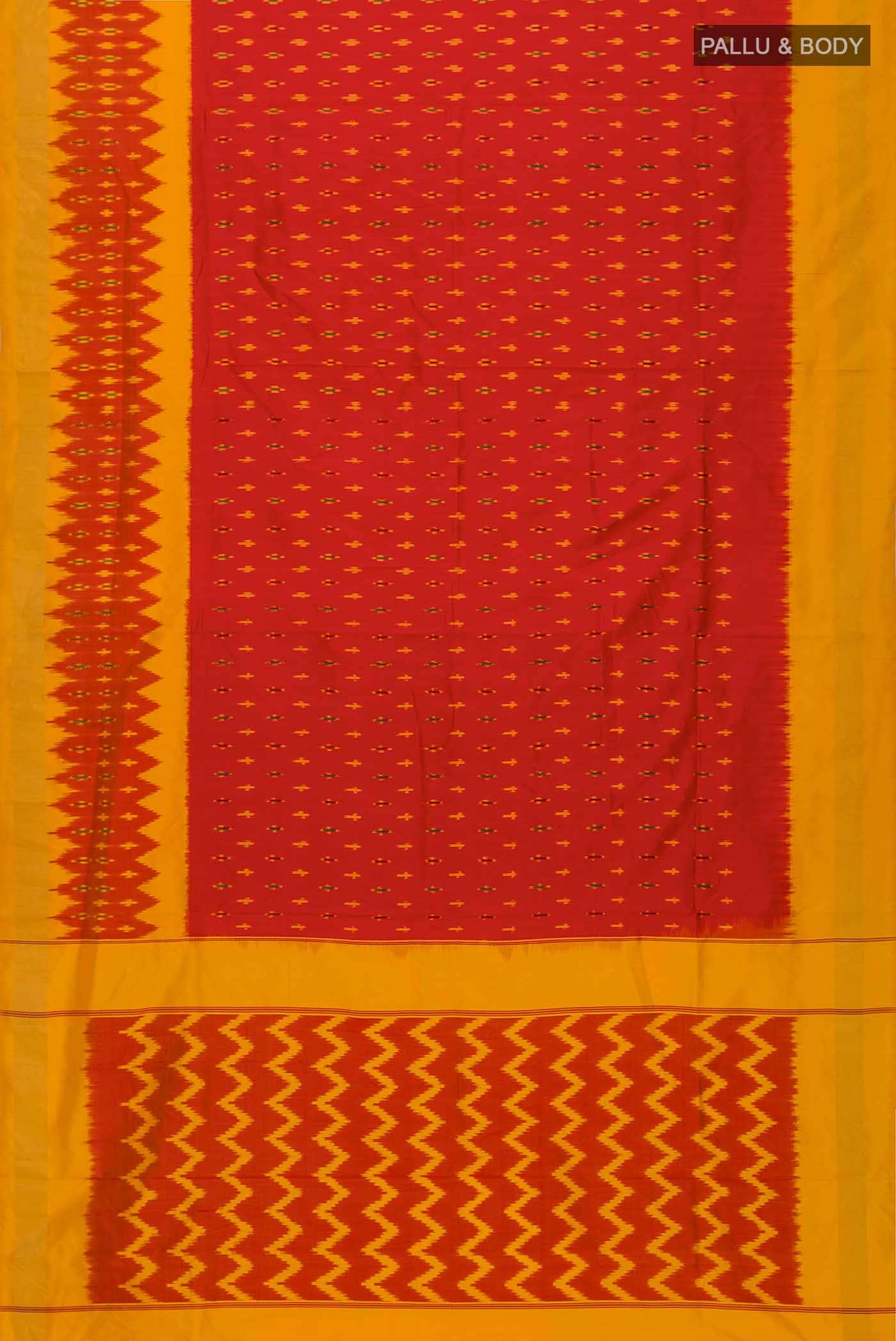 Red Pochampally Silk Saree