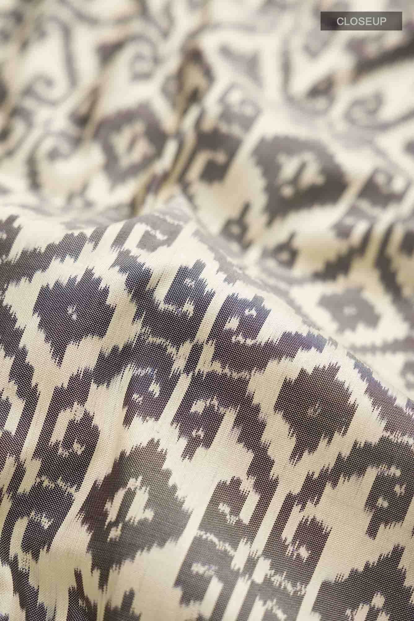 Cream Pochampally Silk Saree