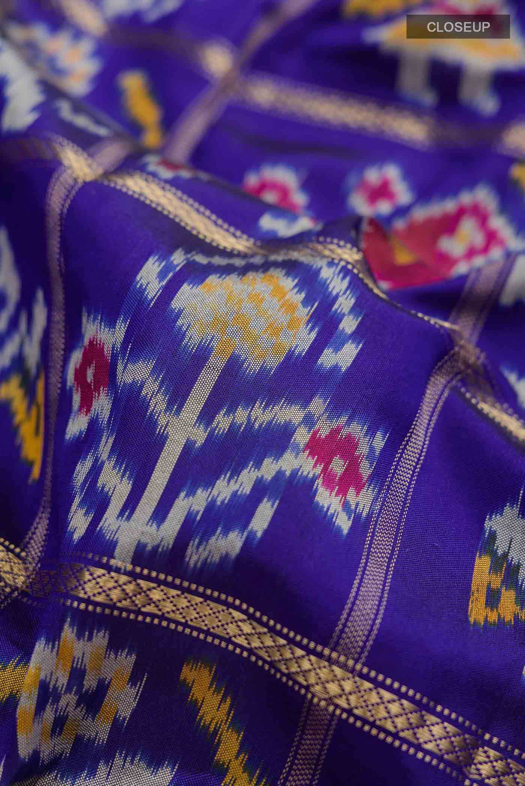 Blue Pochampally Silk Saree