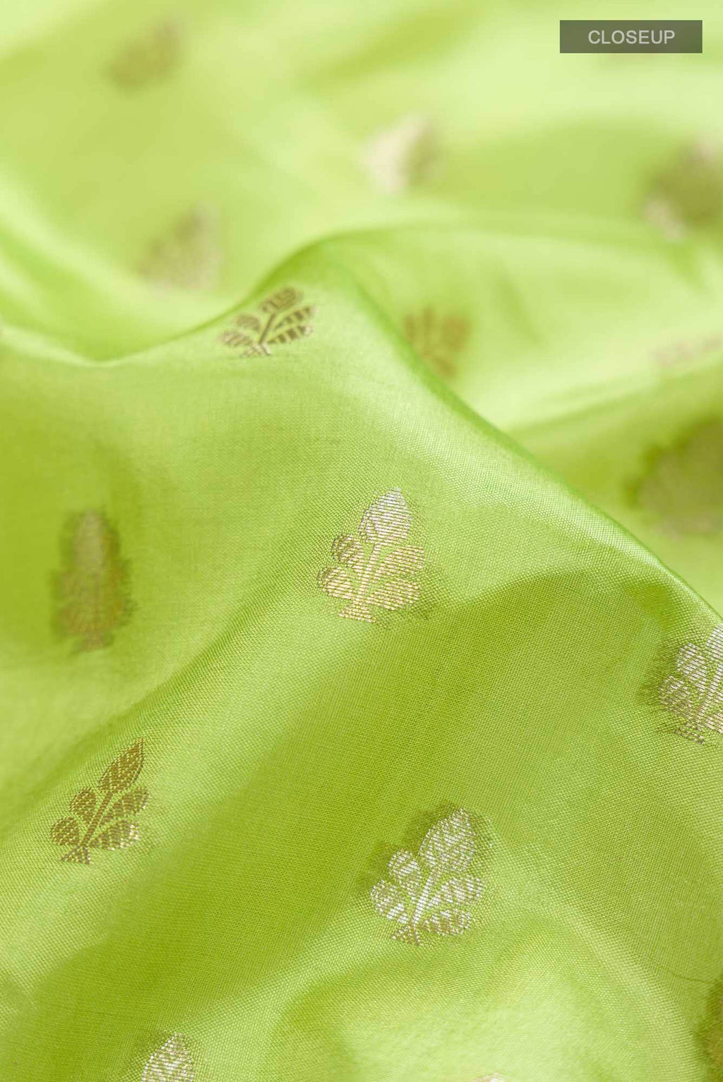 Green Banarasi Raw Silk Saree
