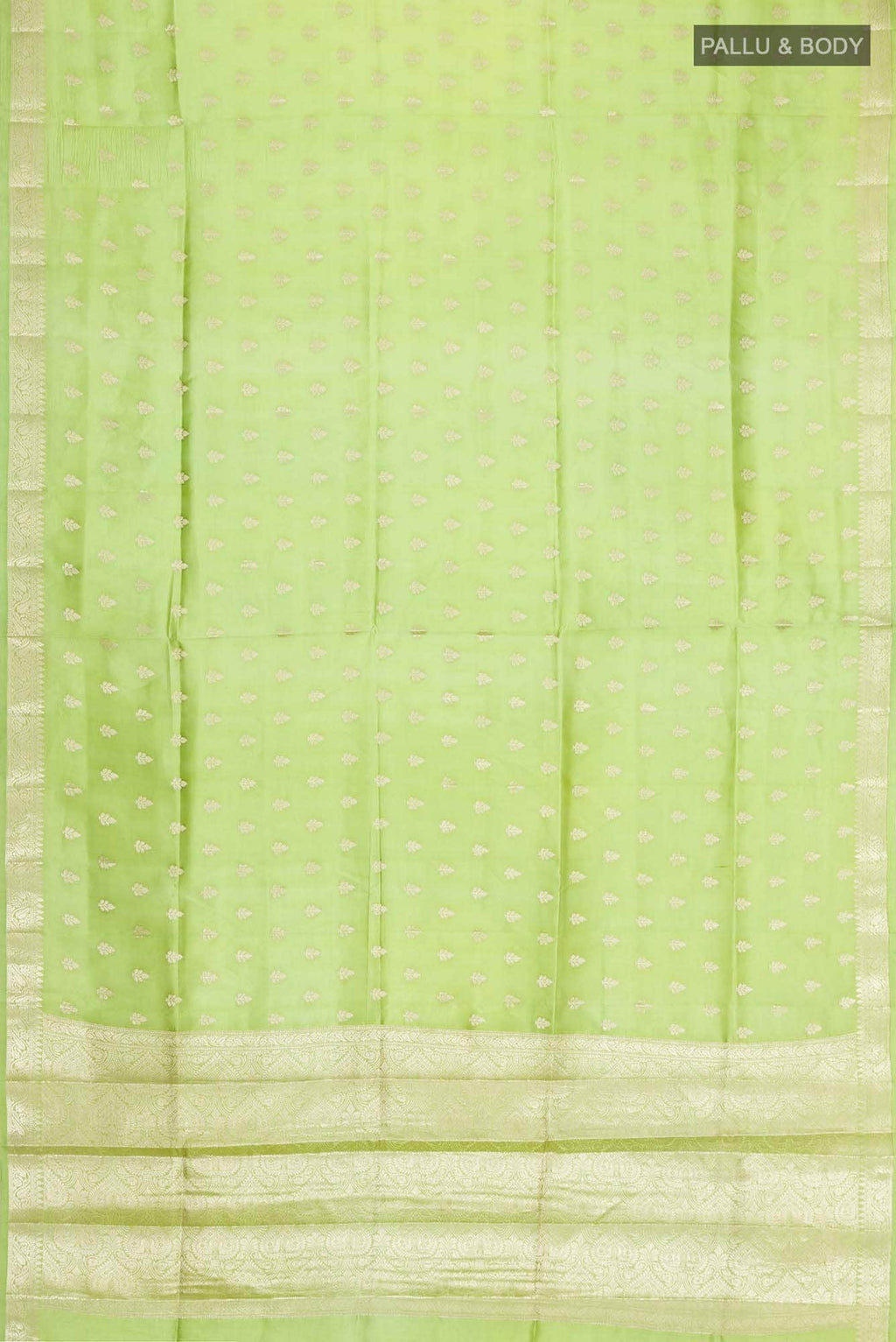 Green Banarasi Raw Silk Saree