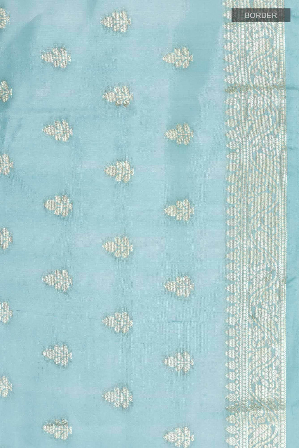 Blue Banarasi Raw Silk Saree