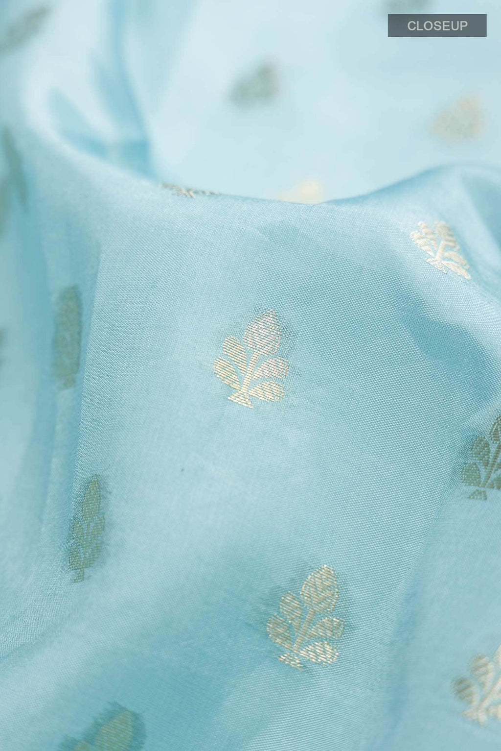 Blue Banarasi Raw Silk Saree