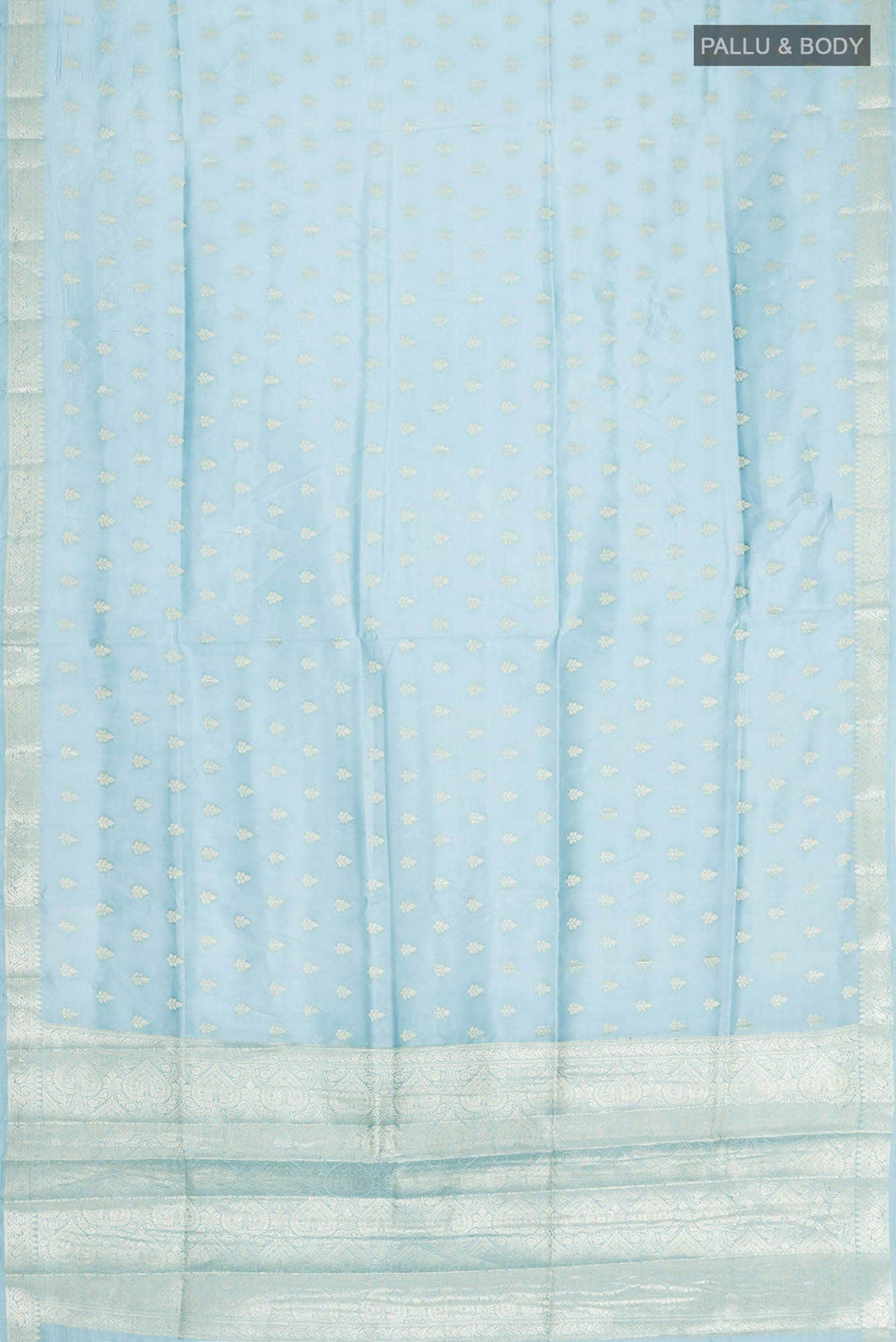 Blue Banarasi Raw Silk Saree