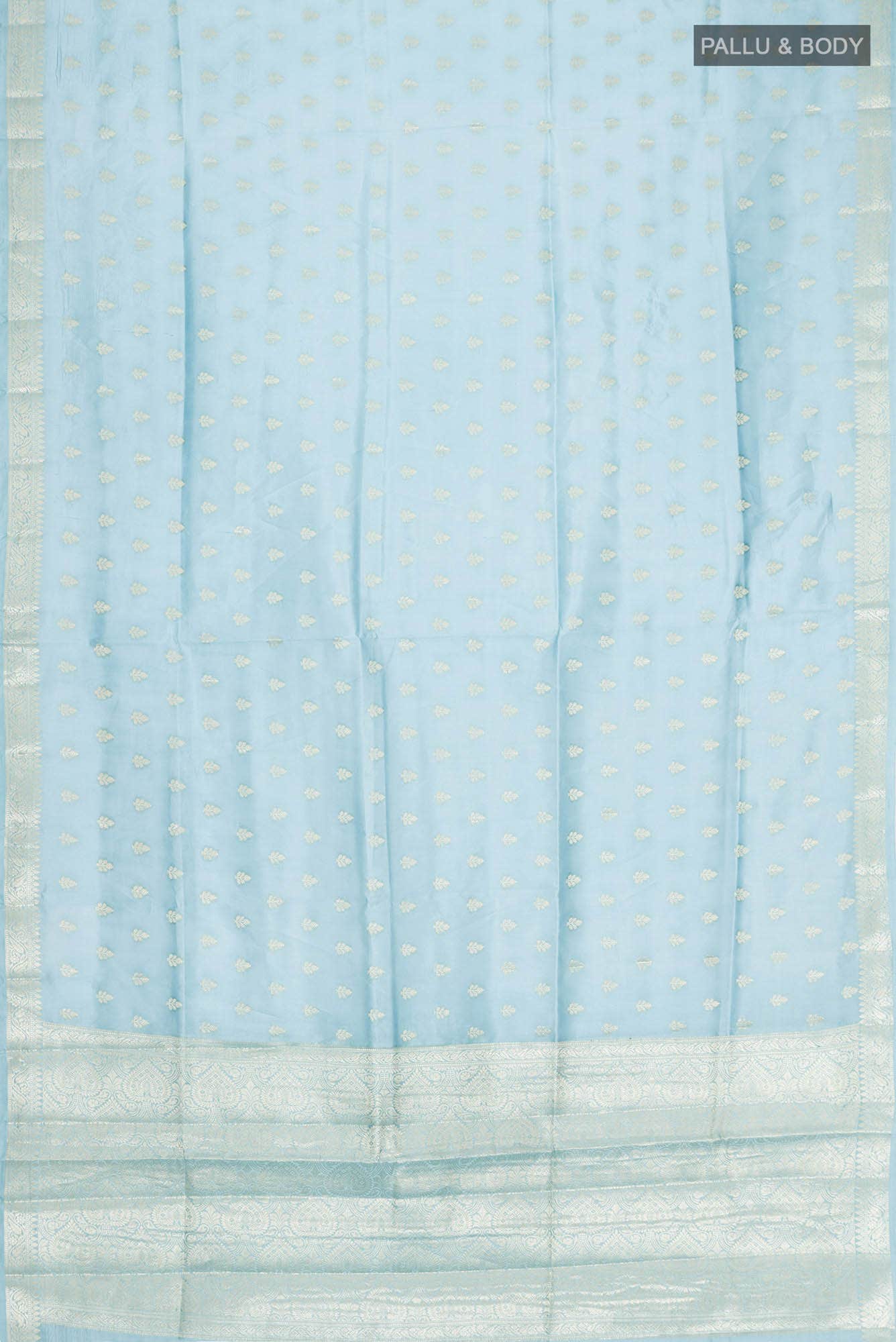 Blue Banarasi Raw Silk Saree
