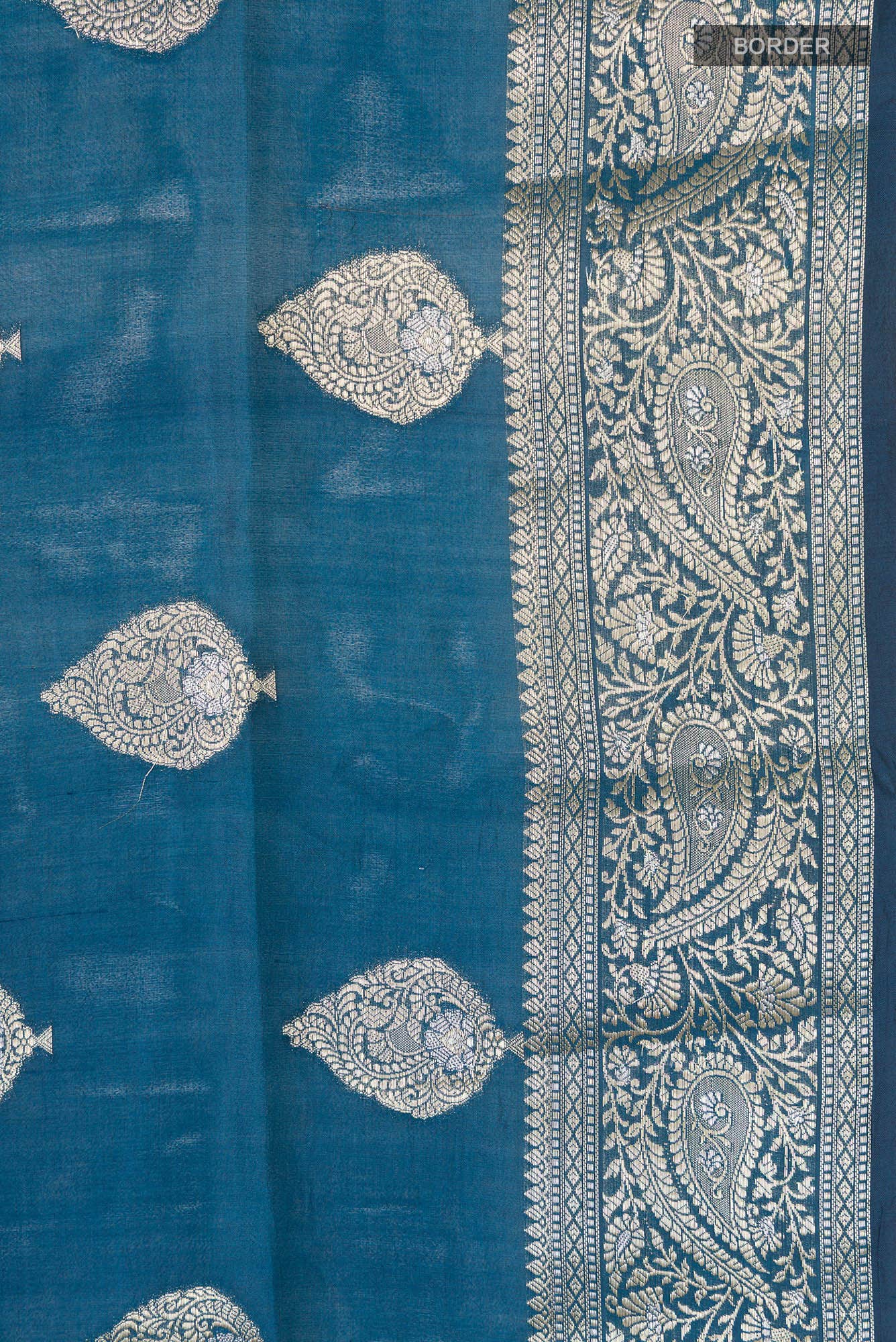 Blue Banarasi Silk Saree