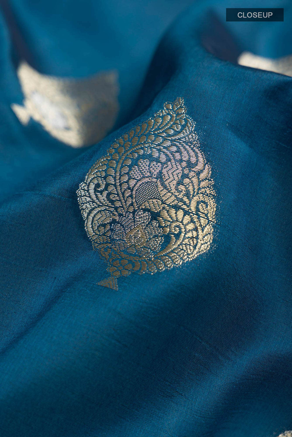Blue Banarasi Silk Saree