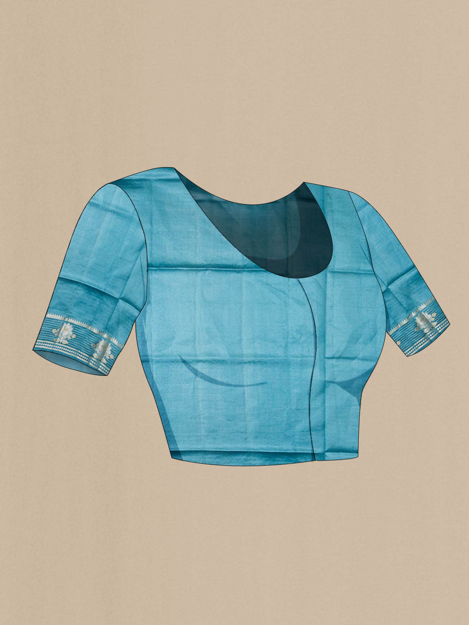 Blue Banarasi Raw Silk Saree