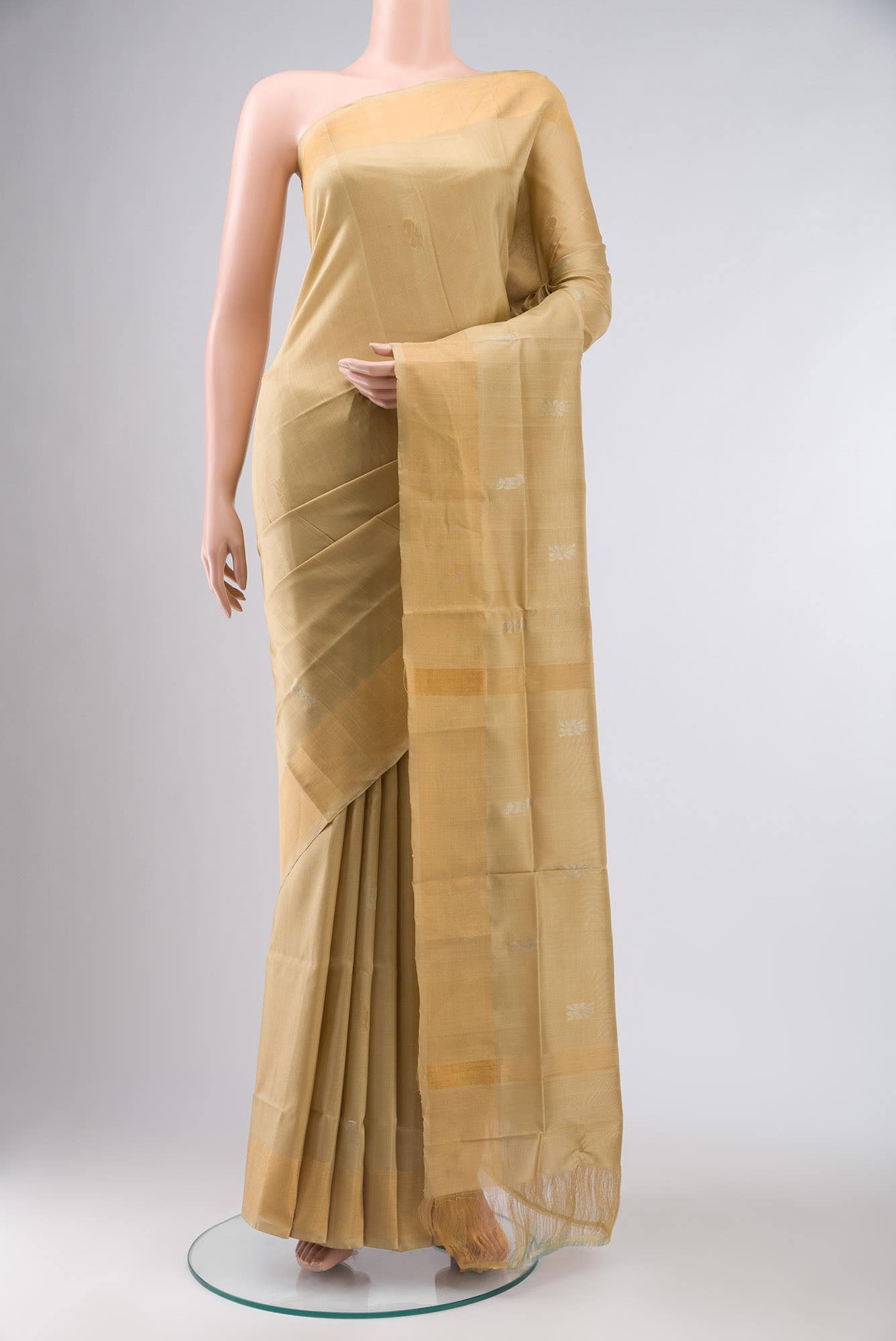 Beige Uppada Silk Saree