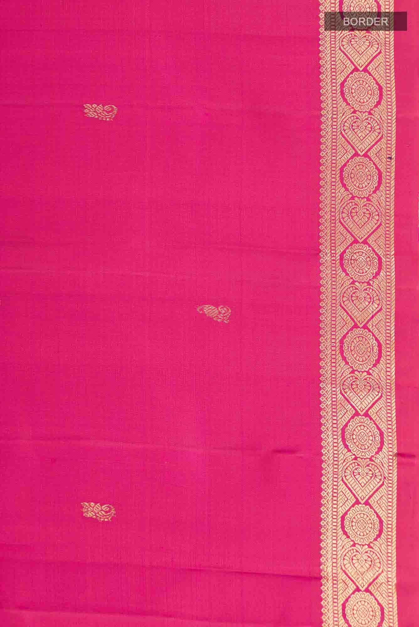 Pink Kanchipuram Silk Saree